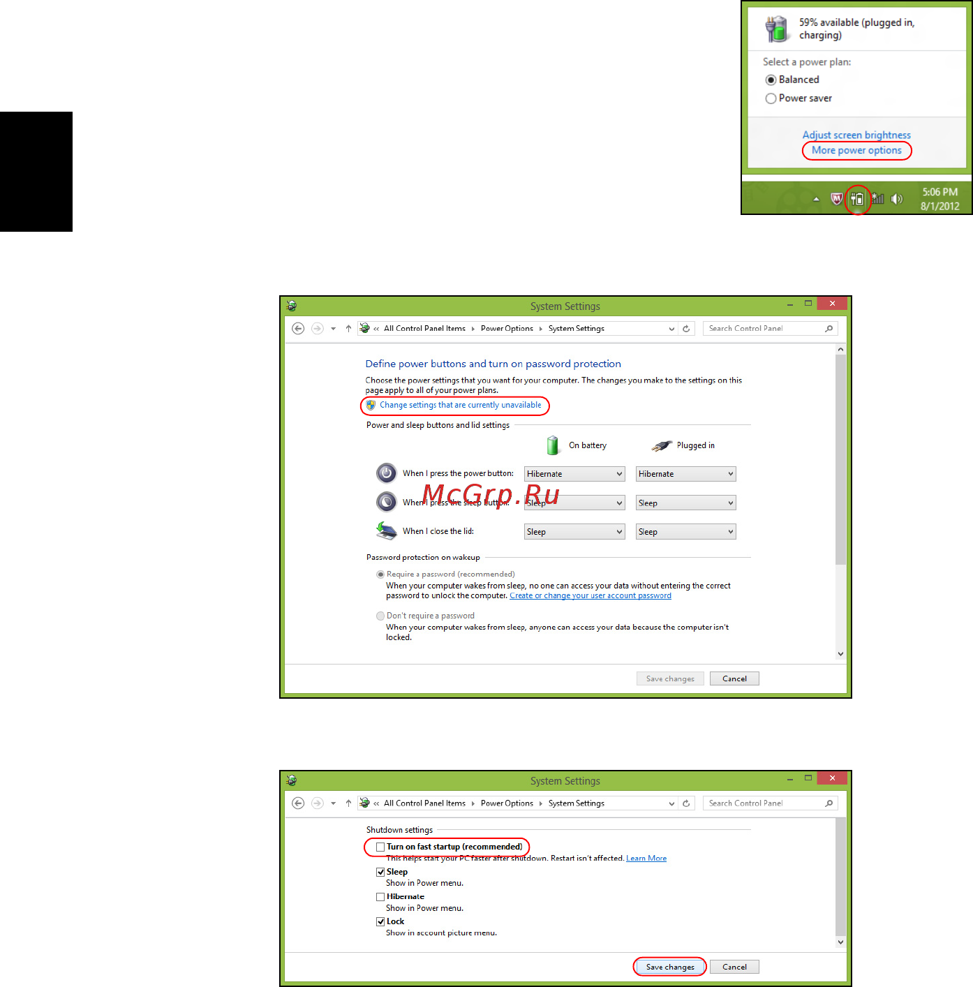 Acer ASPIRE EC-471G Инструкция по эксплуатации онлайн [2444/2484] 98361