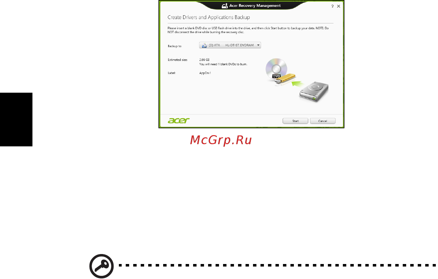 Acer ASPIRE E1-531G [1124/2484] A rendszer helyreállítása
