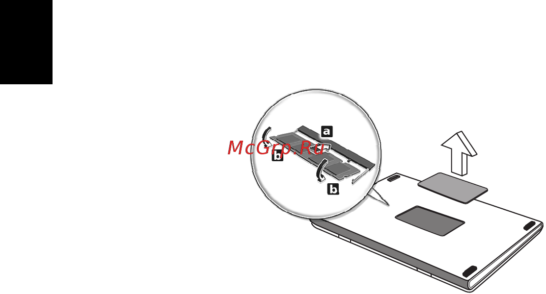 Acer ASPIRE E1-531G [1238/2484] Instalace paměti pouze u vybraných modelů