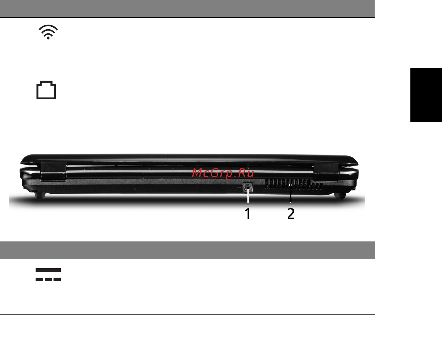 Acer ASPIRE 5930 [11/15] Вид сзади