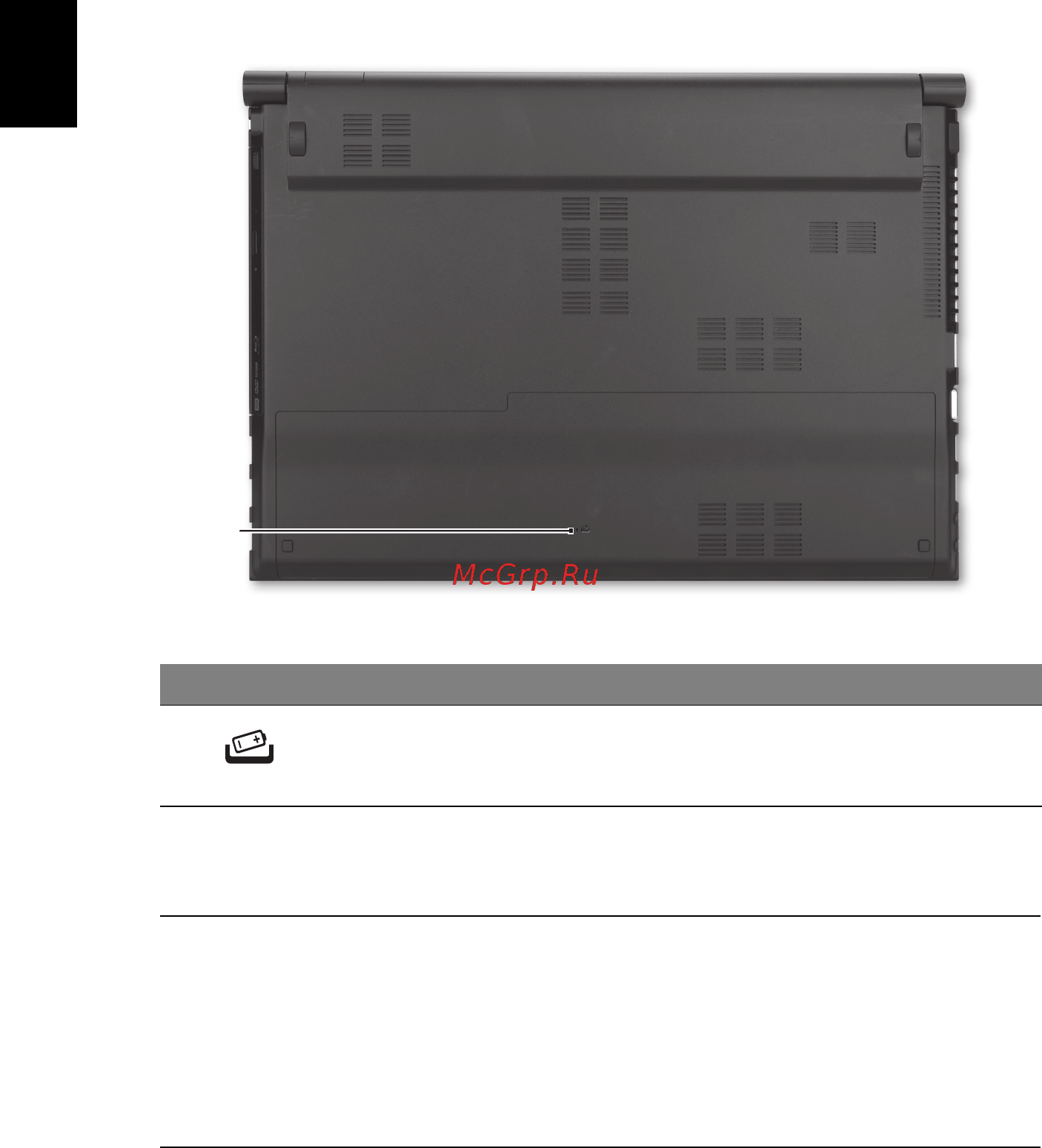 Acer ASPIRE 5830TG [12/316] Base view