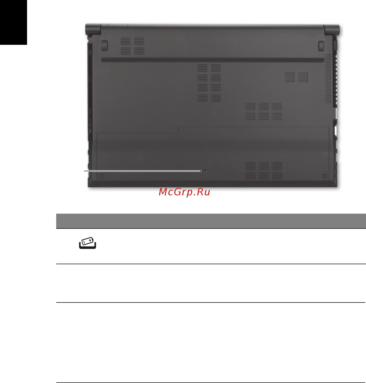 Acer ASPIRE 5830TG [256/316] Alt görünüm
