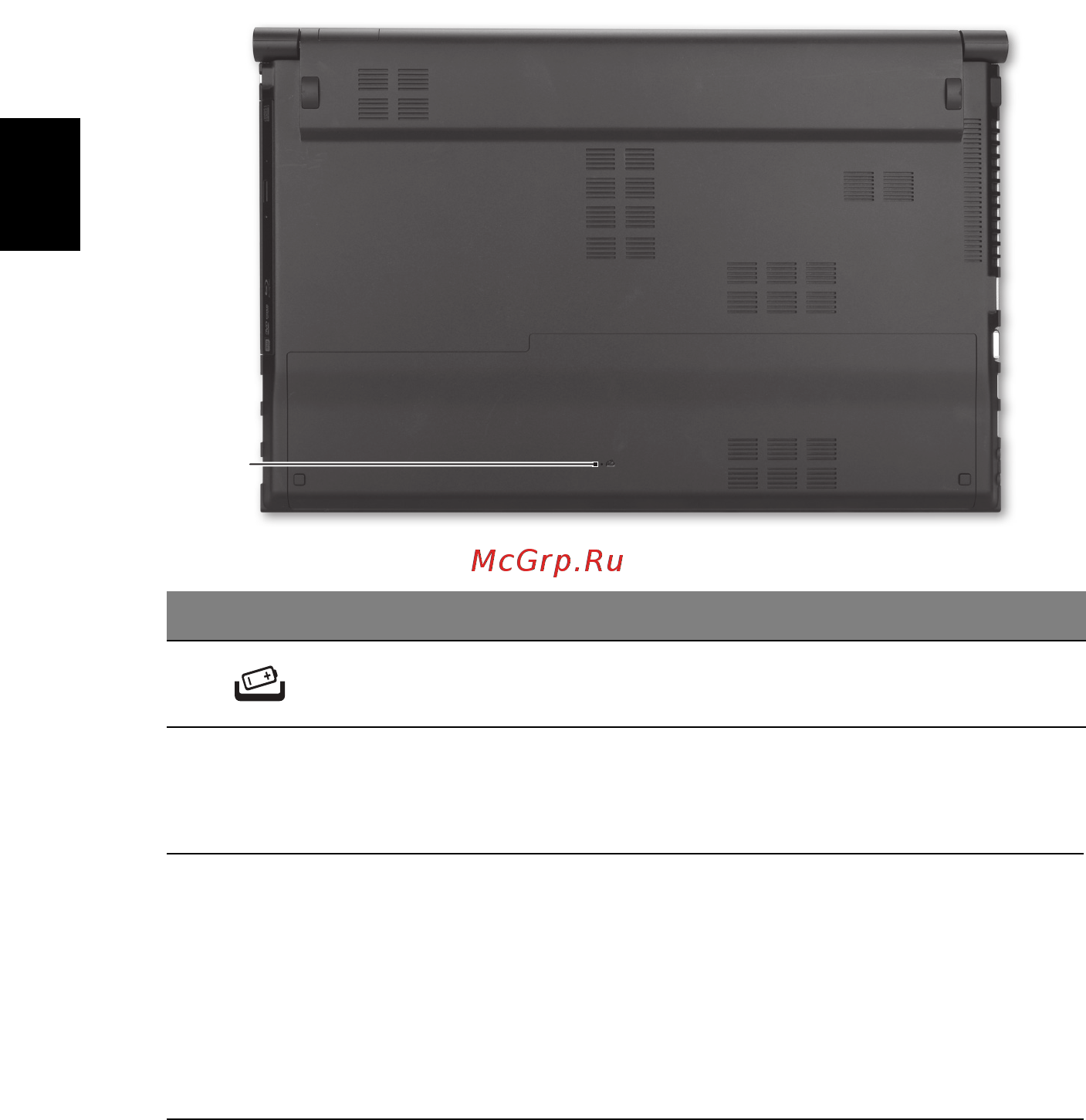 Acer ASPIRE 5830TG [316/316] ม มมองด านล าง