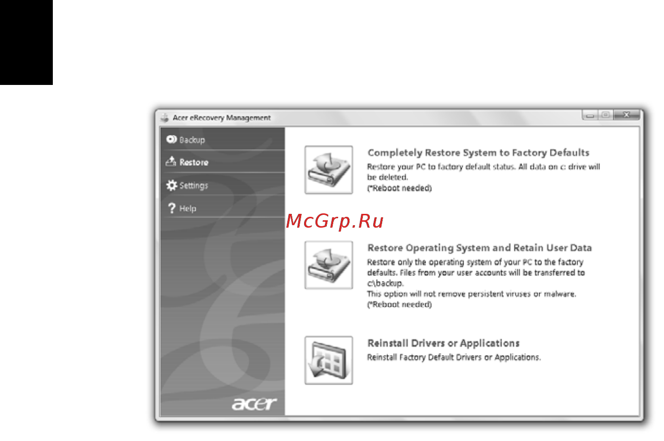 Acer ASPIRE 5745Z [1048/2217] Obnovit