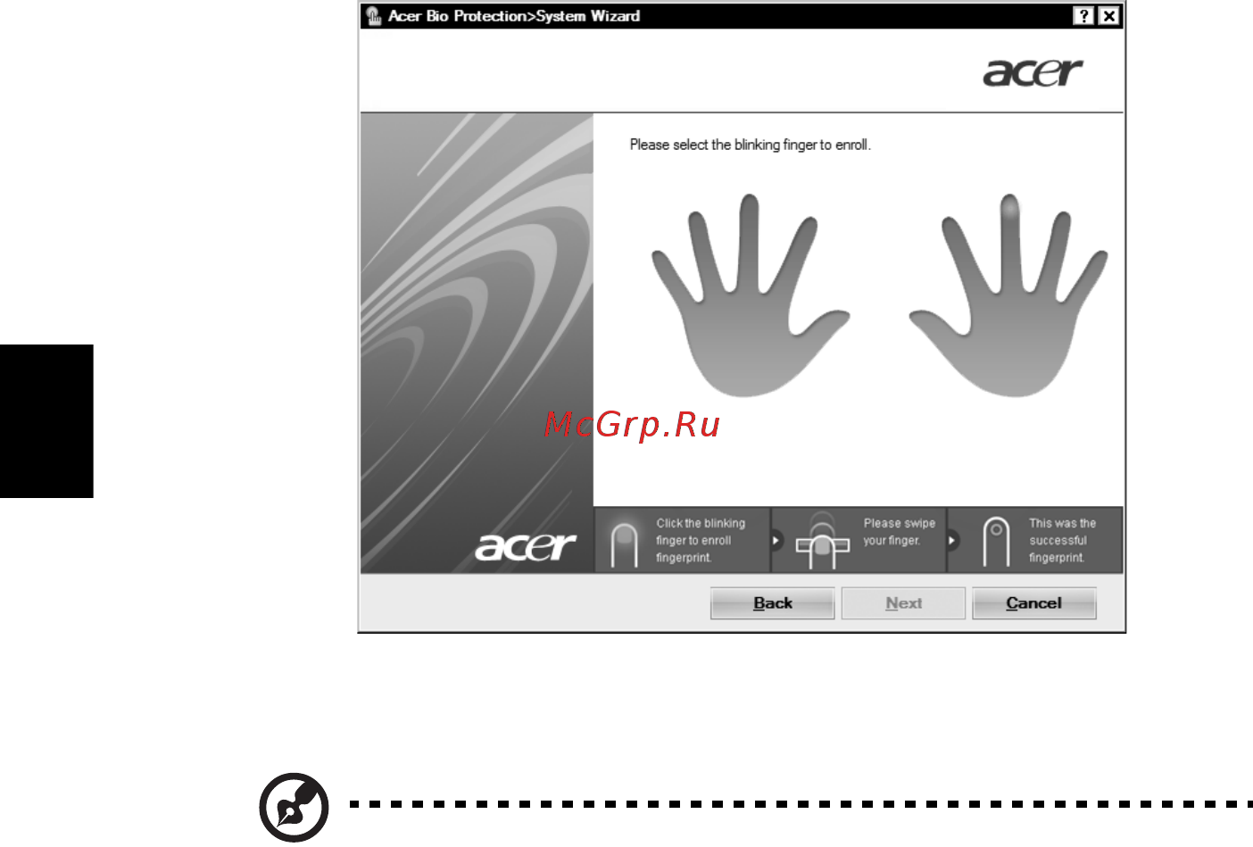 Acer ASPIRE 5745Z [1114/2217] Acer backup manager