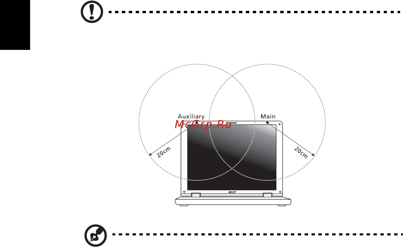 Acer ASPIRE 5745Z [1942/2217] 신체에 대한 rf장 rss 102 노출