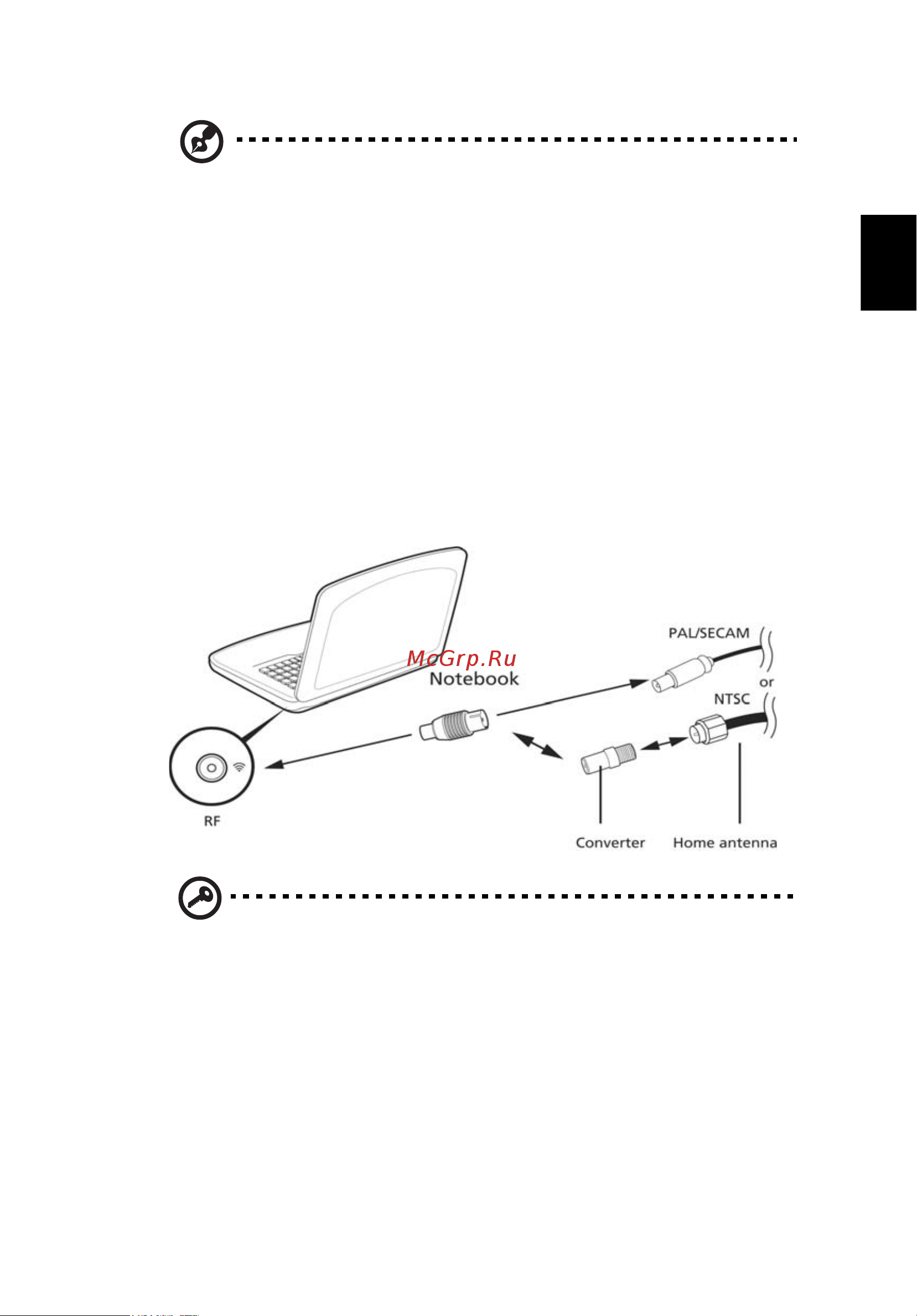 Acer ASPIRE 5745G [2129/2217] Menghubungkan kabel antena