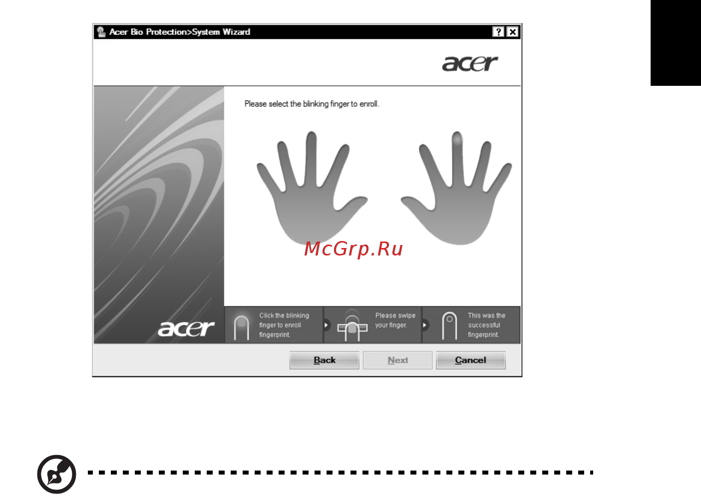 Acer ASPIRE 5745DG [105/2217] Acer backup manager