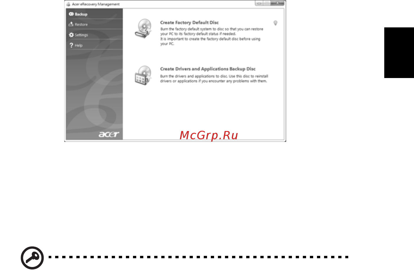 Acer ASPIRE 5733Z [1171/2348] Vytvorenie zálohy pre opravu optická jednotka