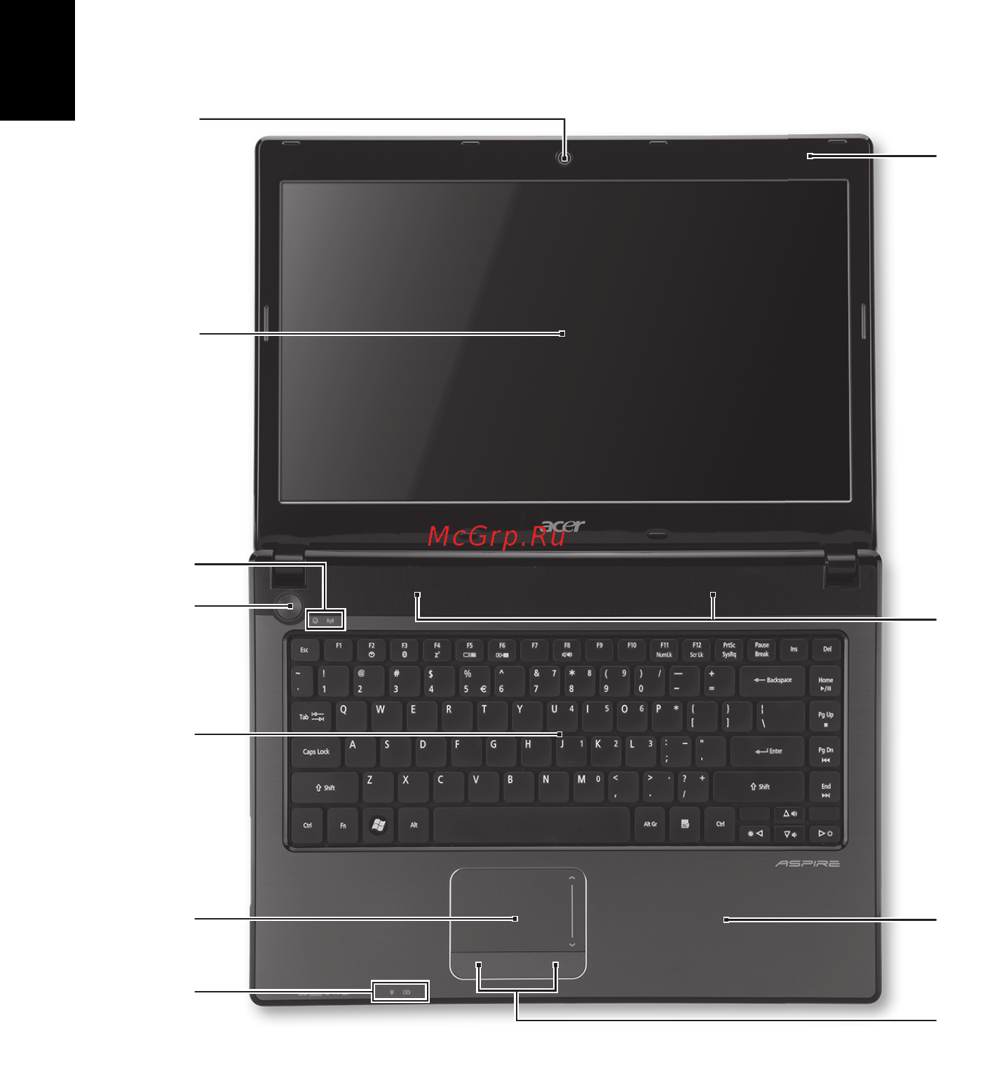 Acer Aspire 4551 [148/314] Seznámení s notebookem acer