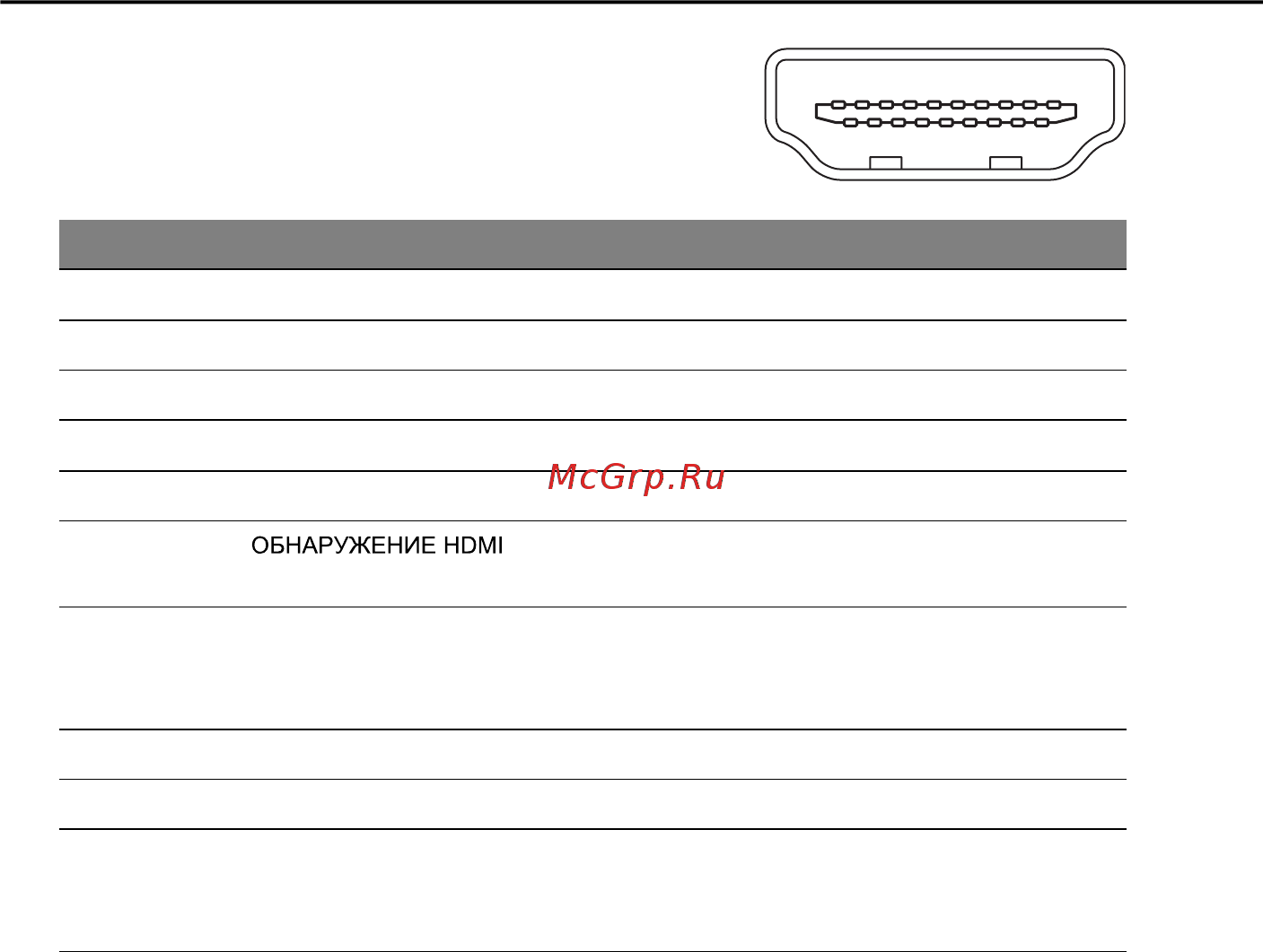 Acer T272HLbmjjz [11/25] Контактный сигнальный кабель цветного дисплея