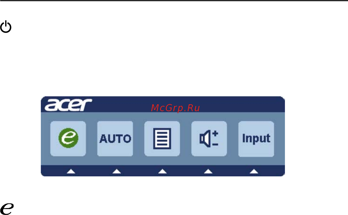 Acer S200HQL [19/28] Элементы управления для пользователя