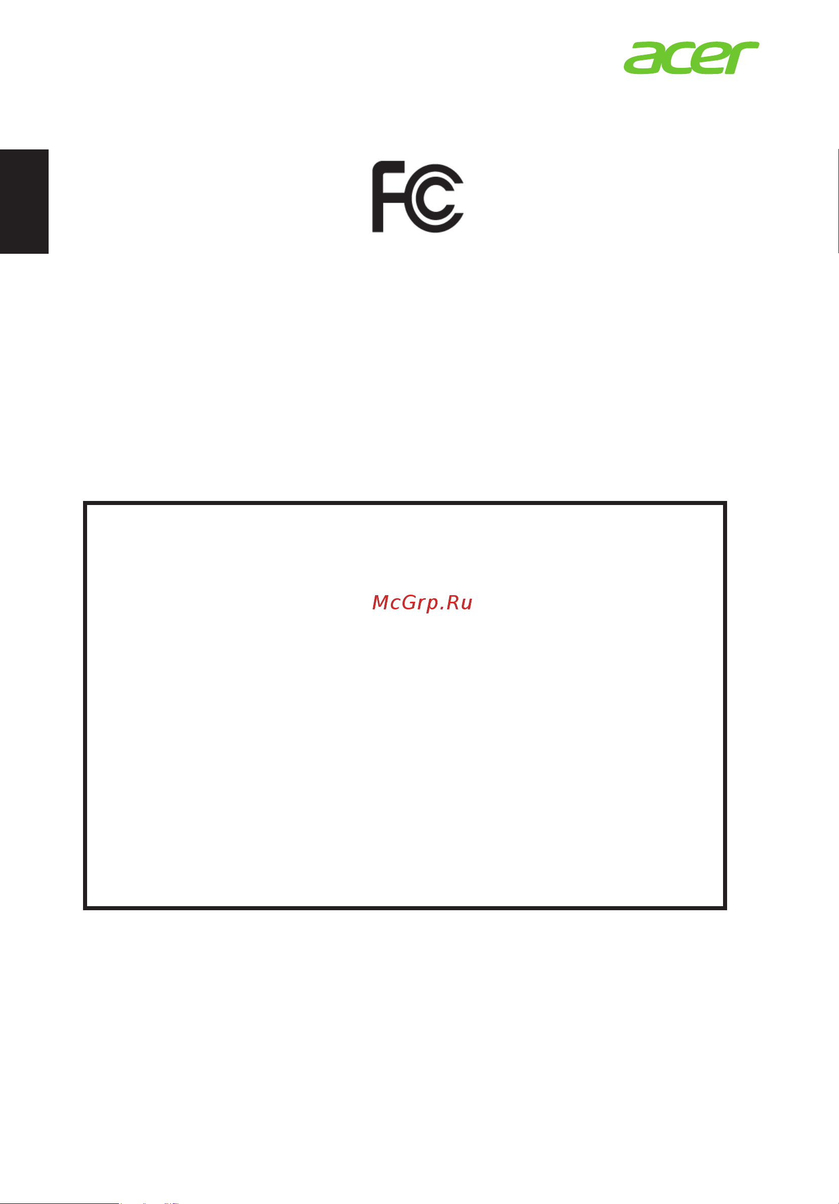 Acer G223HQL [12/30] Federal communications commission declaration of conformity