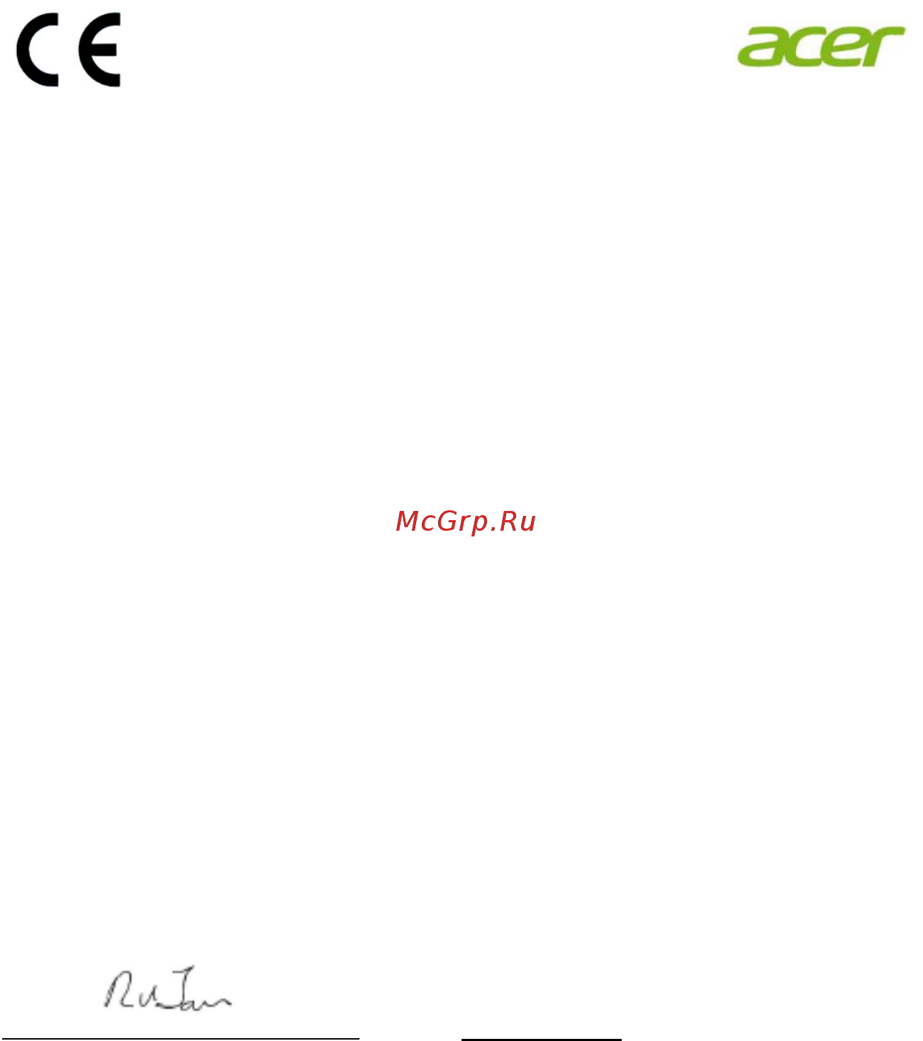 Acer B276HLymdpr [10/29] Declaration of conformity