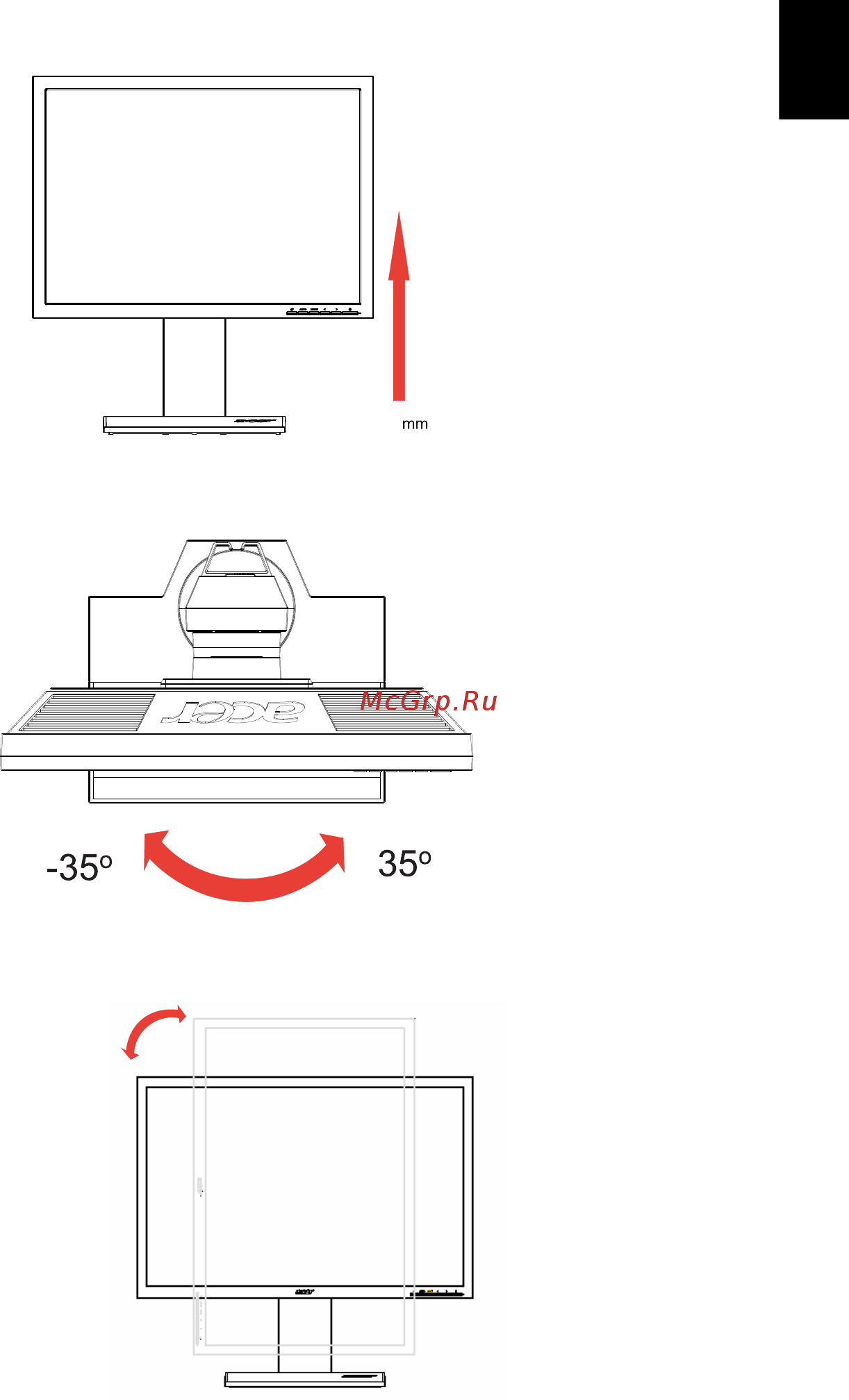 Acer B243HL [18/30] Русский
