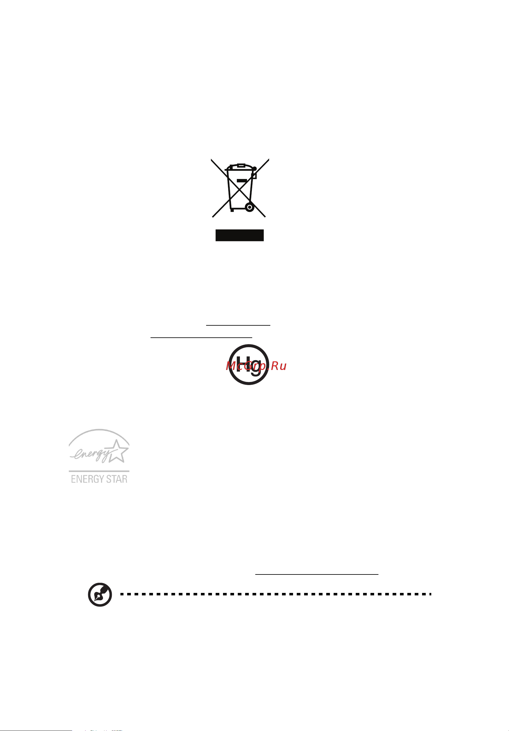 Acer VERITON N2620G [8/764] Disposal instructions