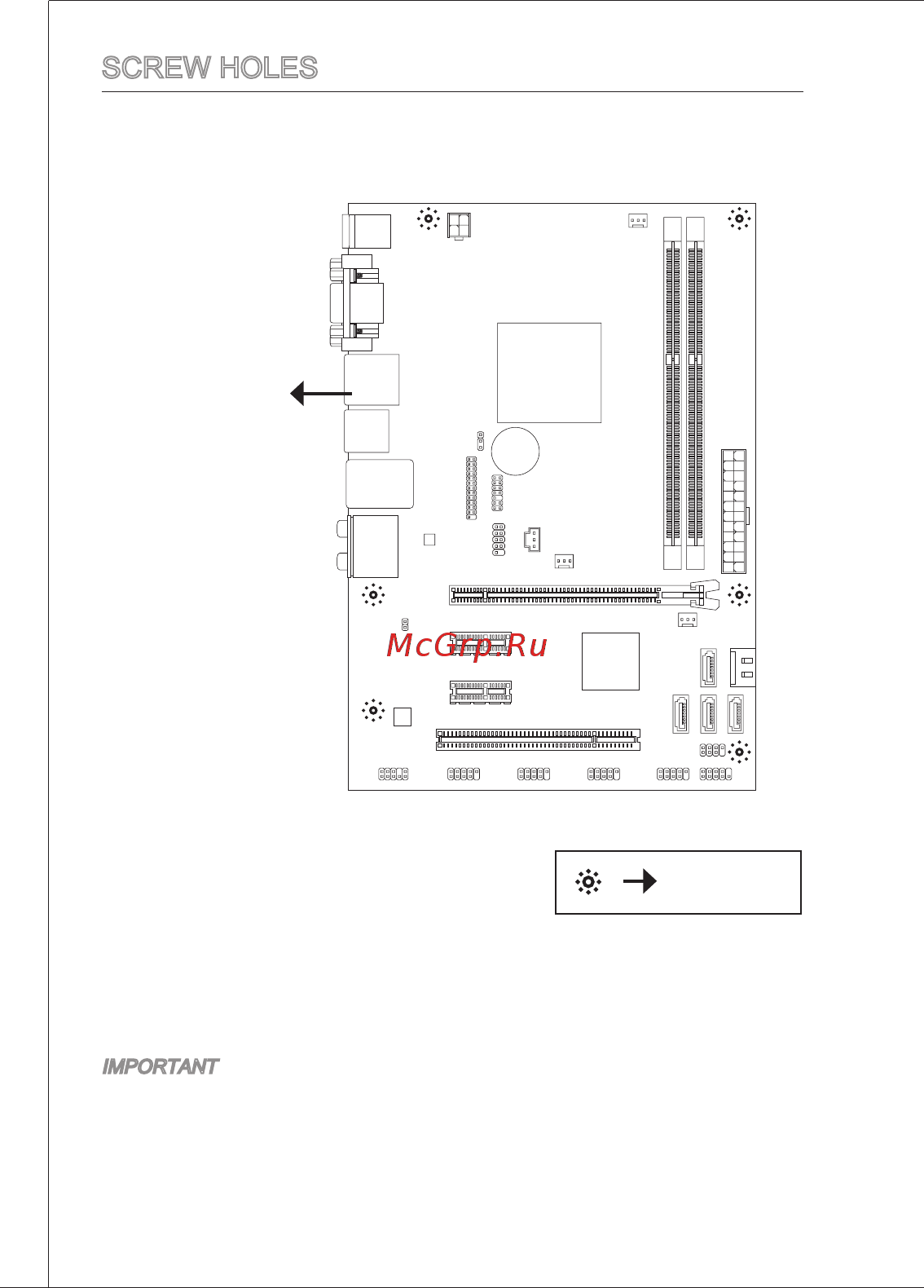 MSI E350DM-E33 [12/121] Screw holes