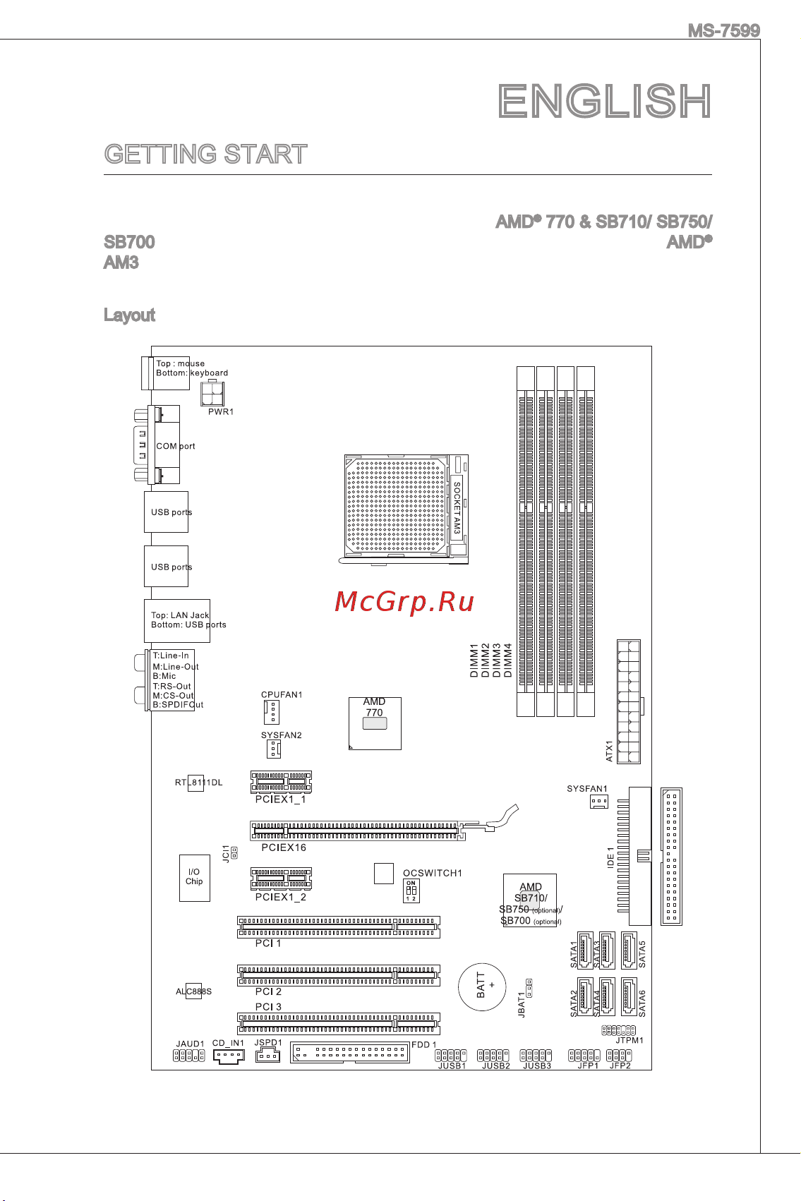 MSI 770-C35 [9/168] English
