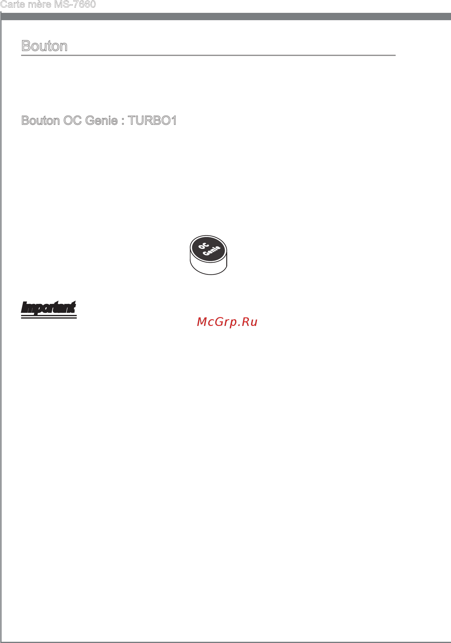 MSI 870A FUZION [104/154] Bouton