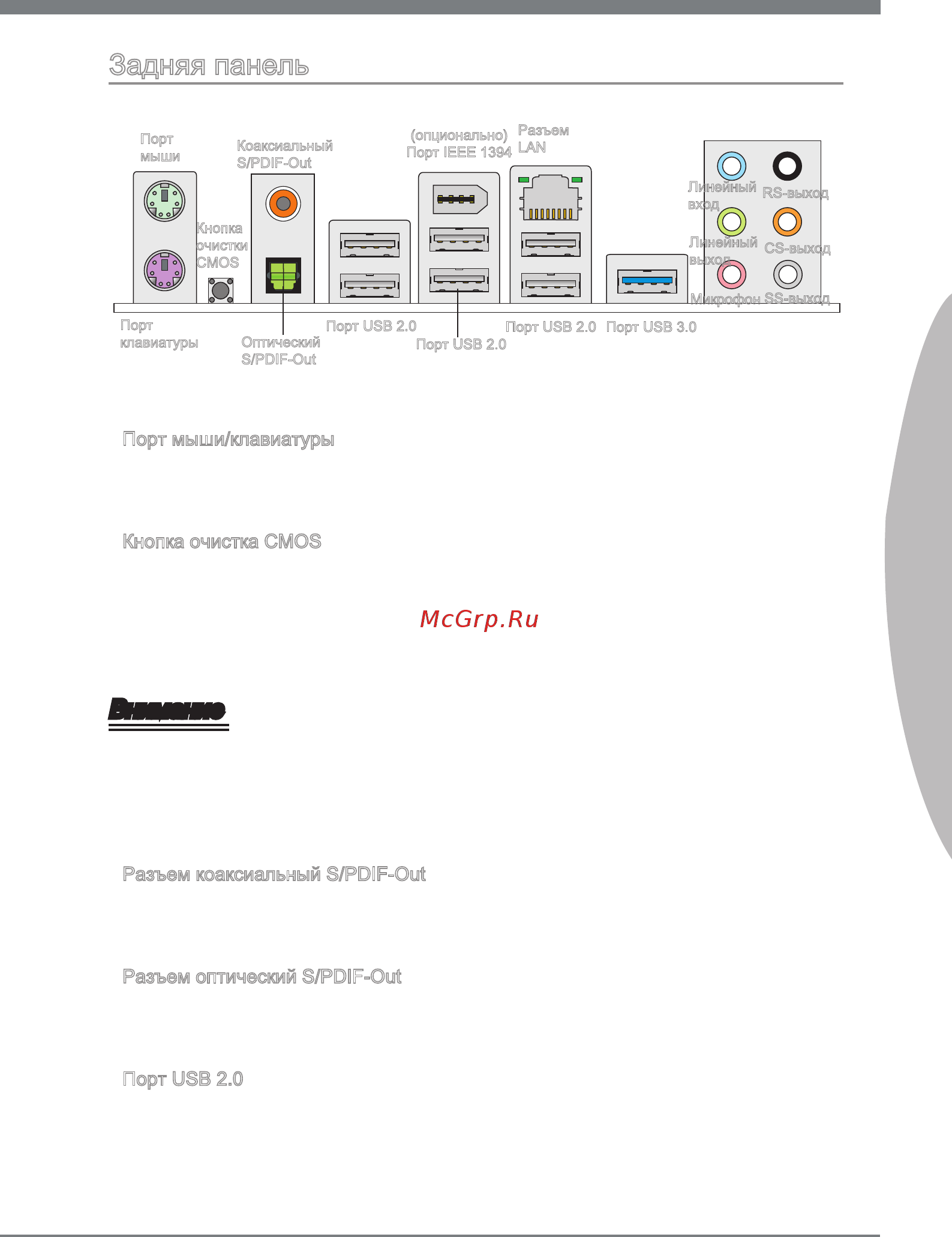 MSI 870A FUZION [131/154] Задняя панель
