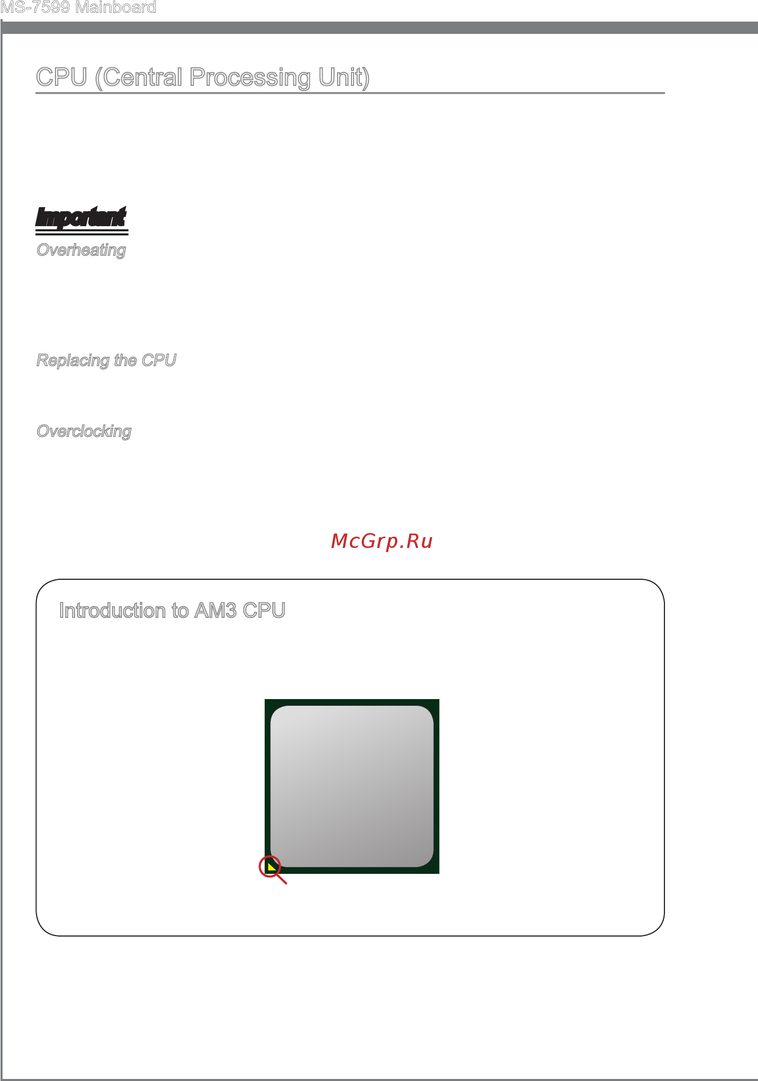 MSI 870A-G55 [16/154] Cpu central processing unit