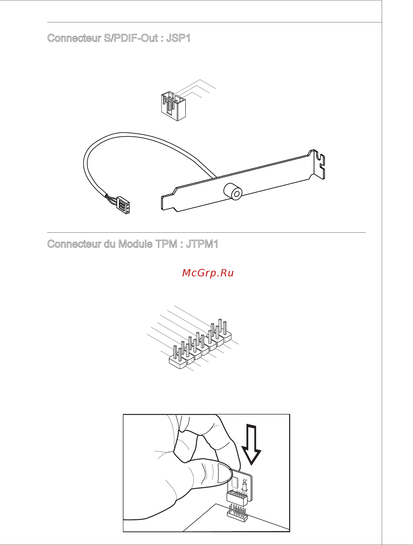 MSI NF750-G55 [103/163] Connecteur s pdif out jsp1