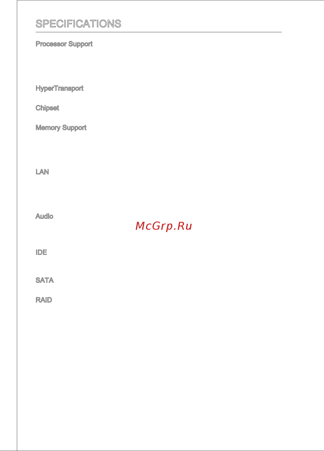 MSI GF615M-P33 V2 [10/169] Specifications