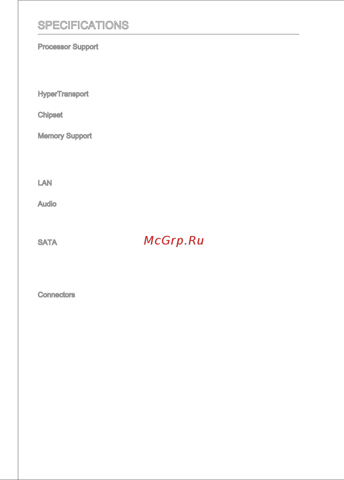 MSI 870S-C45 [10/153] Specifications