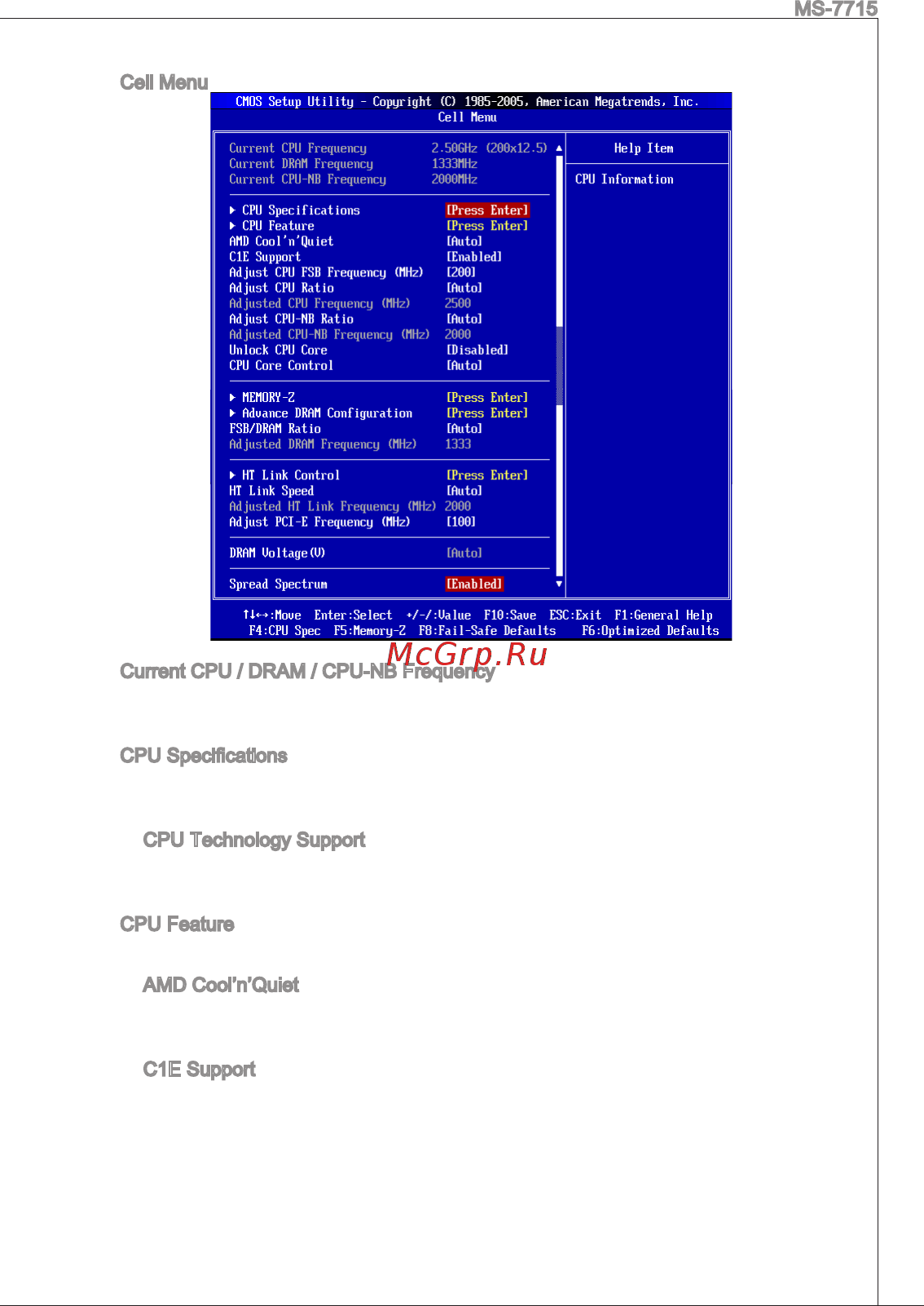 MSI 870S-C45 [23/153] Current cpu dram cpu nb frequency