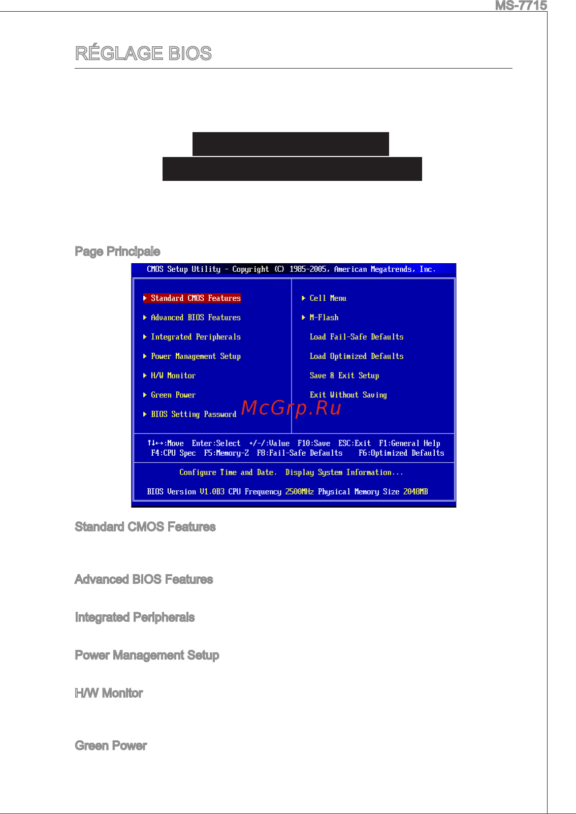 MSI 870S-C45 [57/153] Réglage bios
