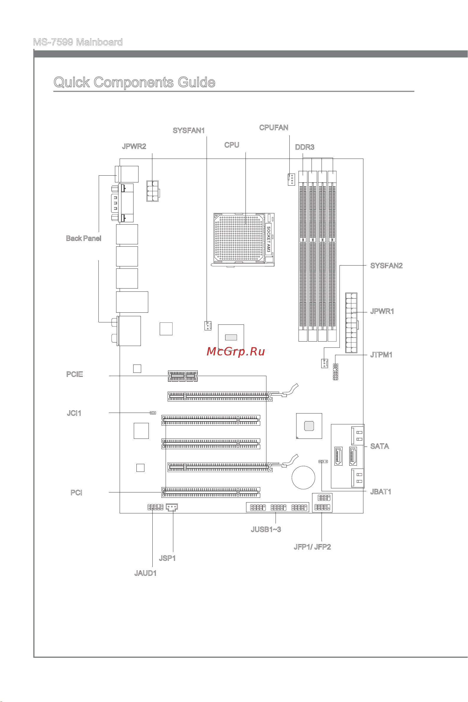 MSI 870S-G46 [14/146] Ms 7599 mainboard