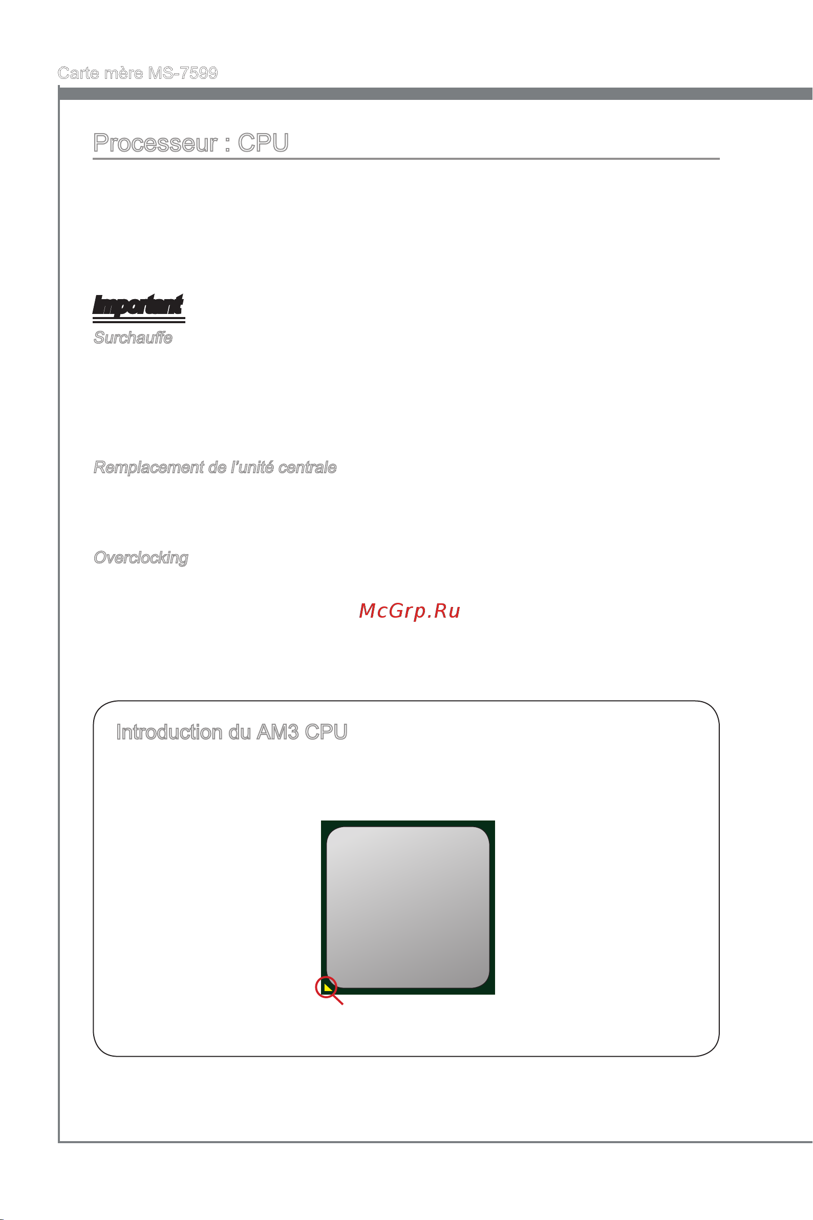 MSI 870S-G46 [84/146] Processeur cpu