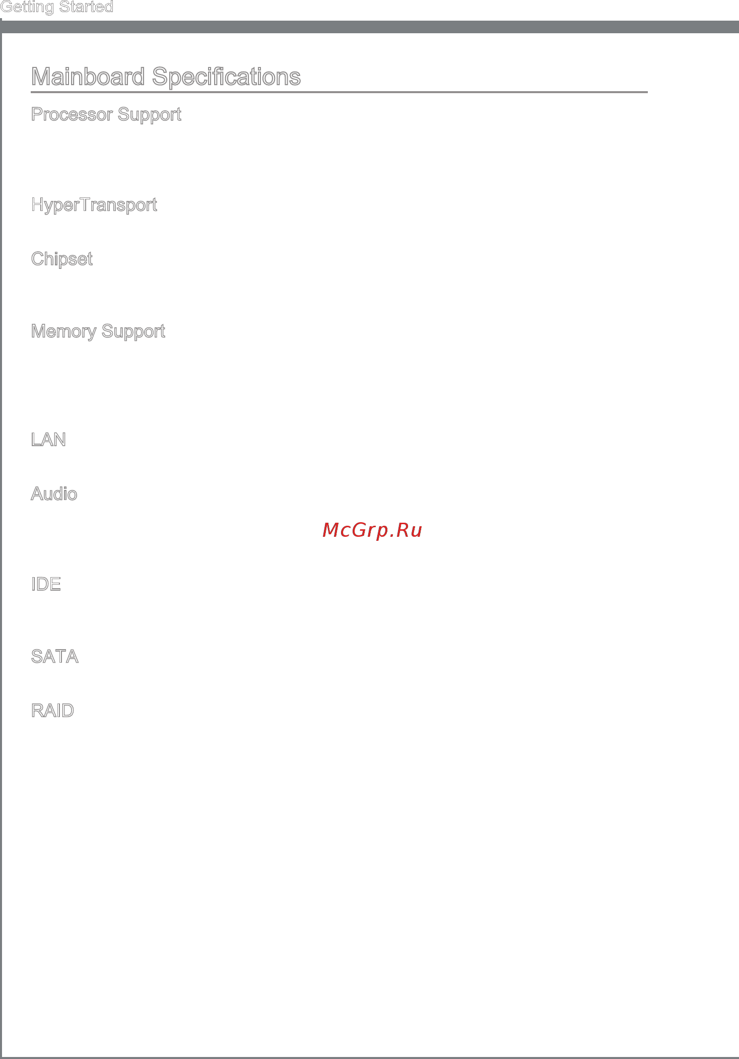 MSI 870S-G54 [11/83] Mainboard specifications