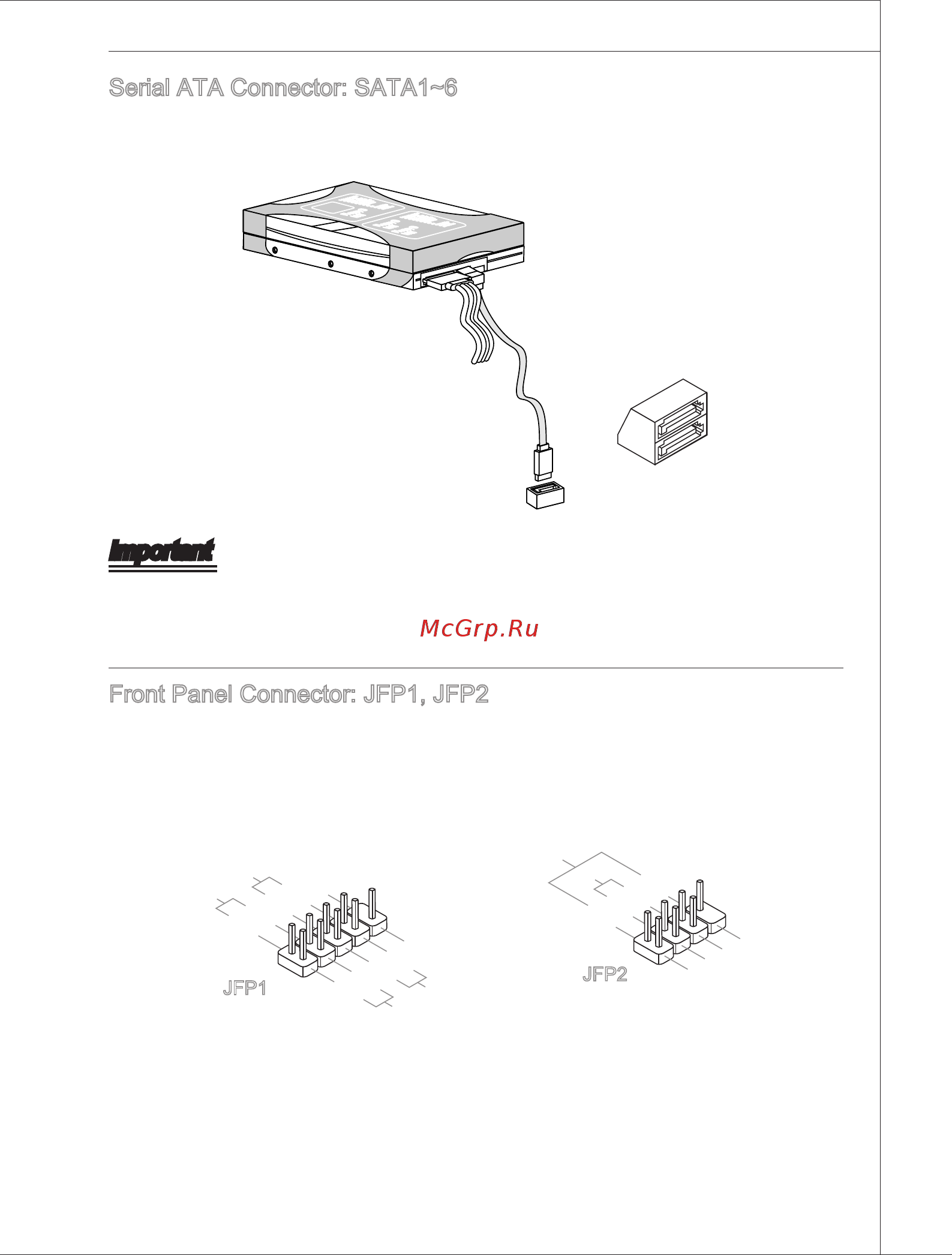 MSI 790X-G45 [23/146] Front panel connector jfp1 jfp2