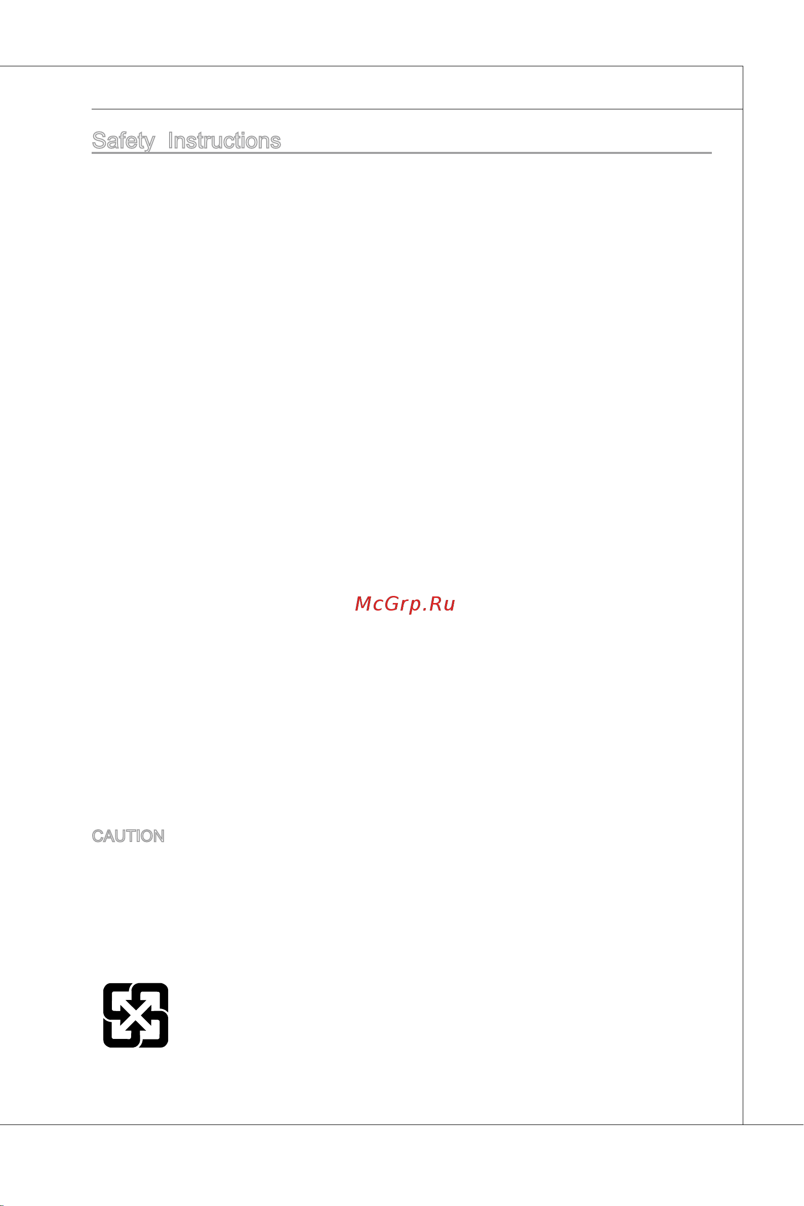 MSI 785GM-P45 [3/146] Safety instruct ons