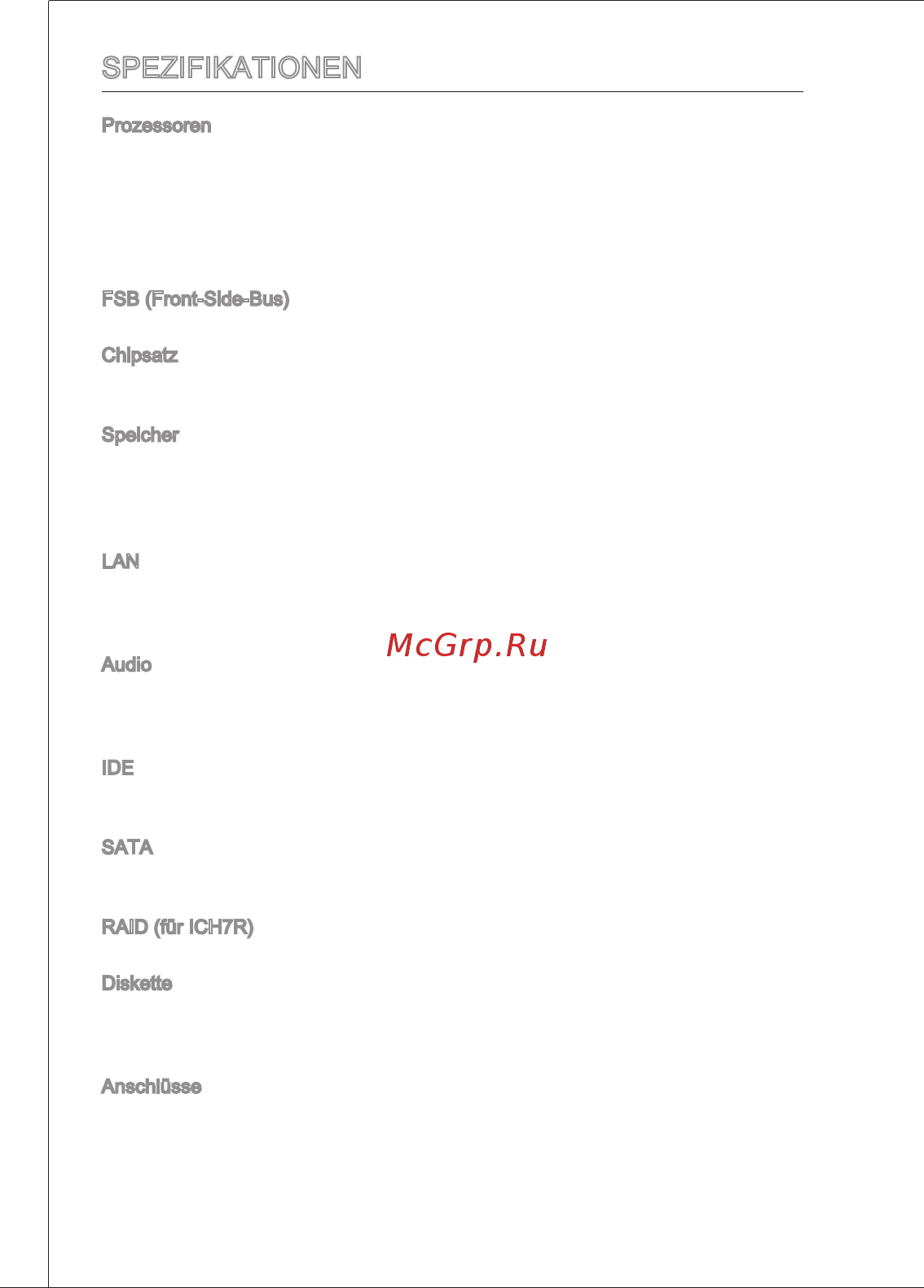 MSI G41M-E43 [64/155] Spezifikationen