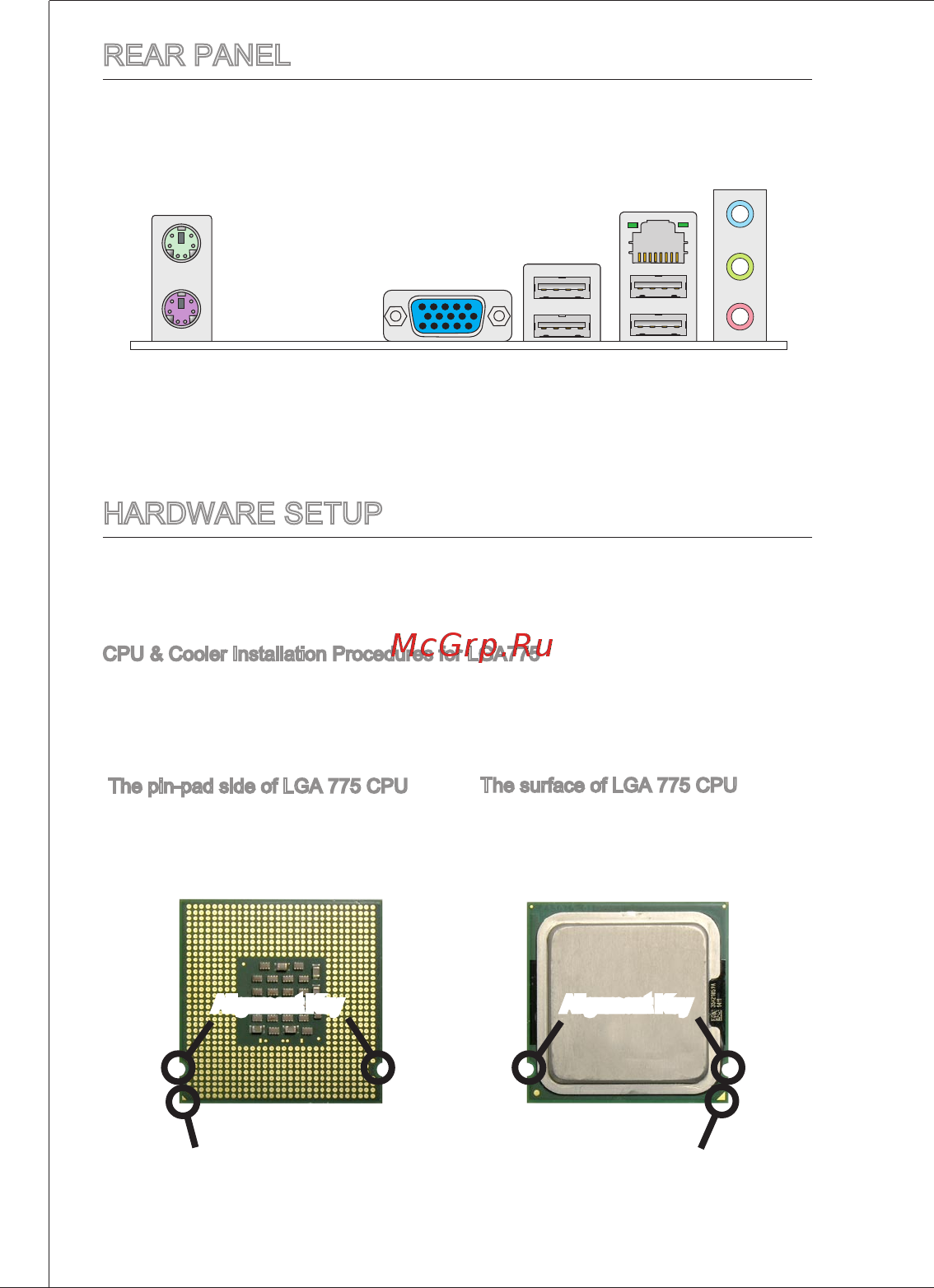 MSI G41M-P21 [12/155] Rear panel