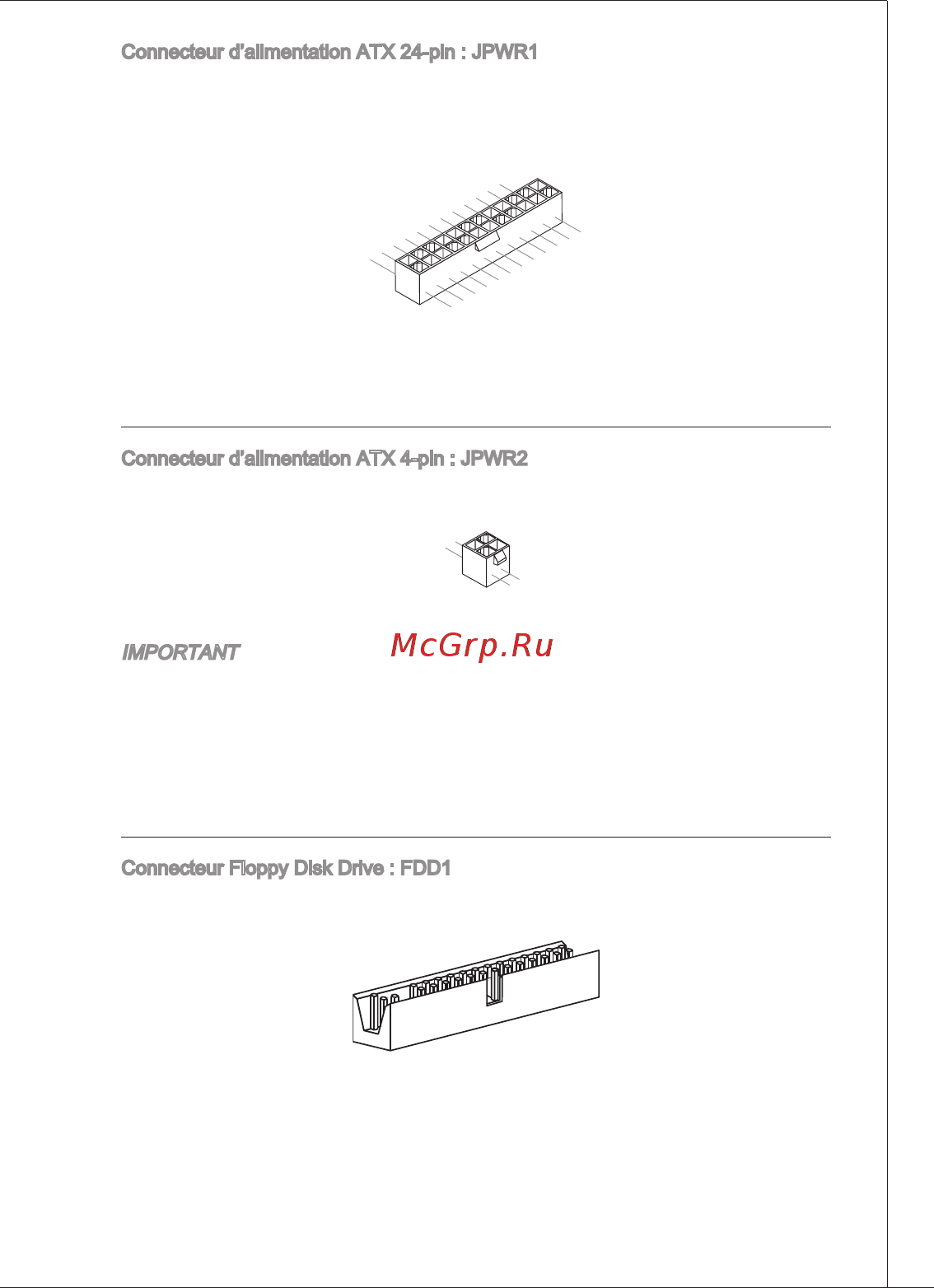 MSI G41M-P21 [51/155] Assurez vous que tous les connecteurs sont reliés à l alimentation atx pour assurer une stabilité de la carte mère