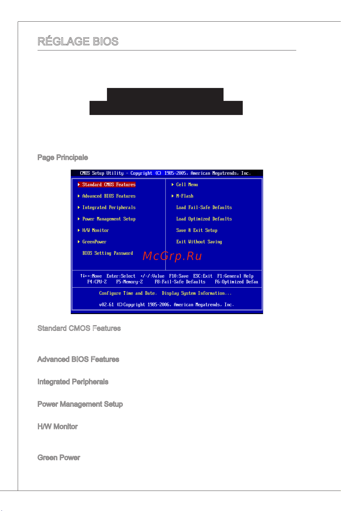 MSI G41M-P23 [58/155] Réglage bios