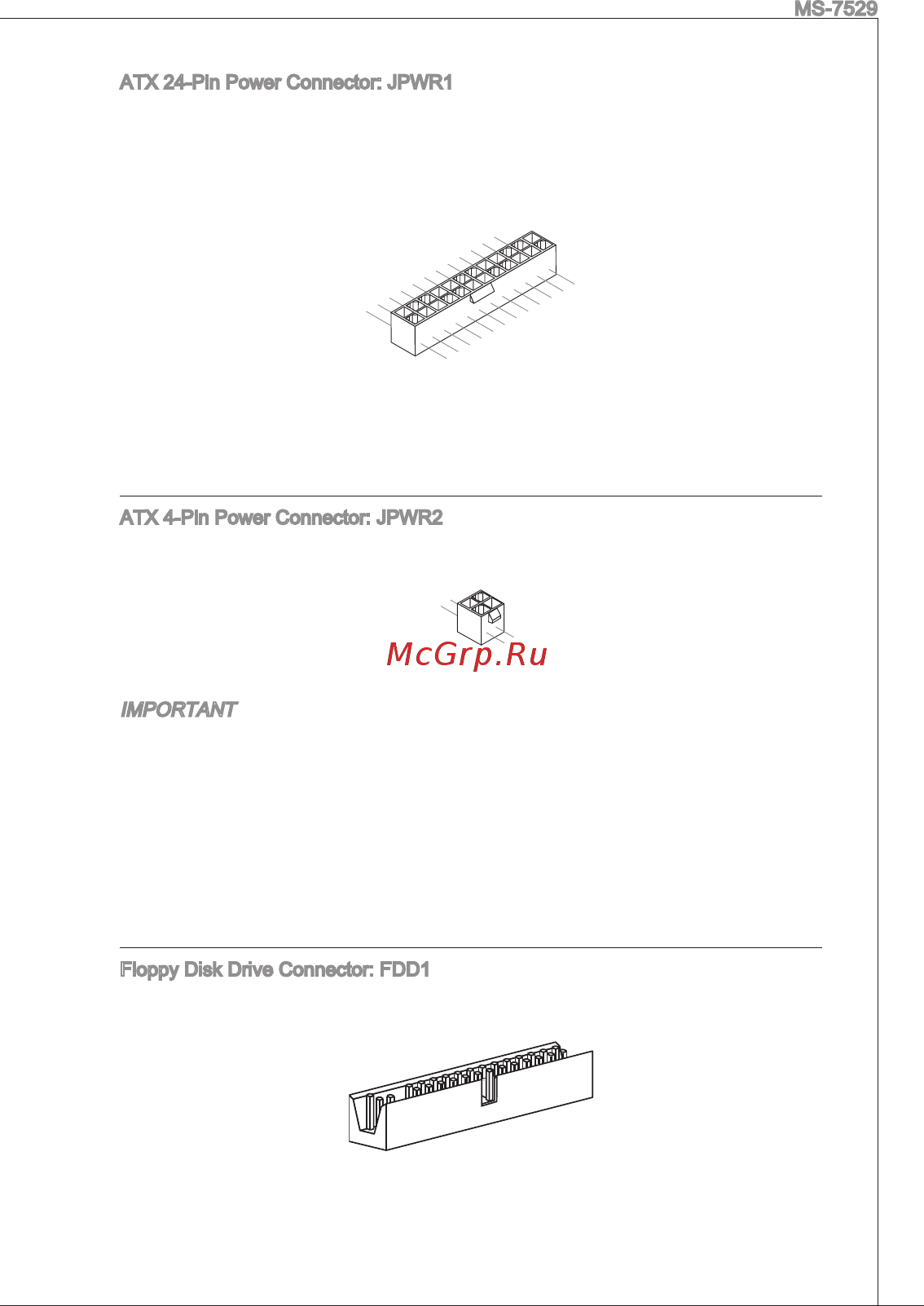 MSI G31TM-P35 [15/153] Make sure that all the connectors are connected to proper atx power supplies