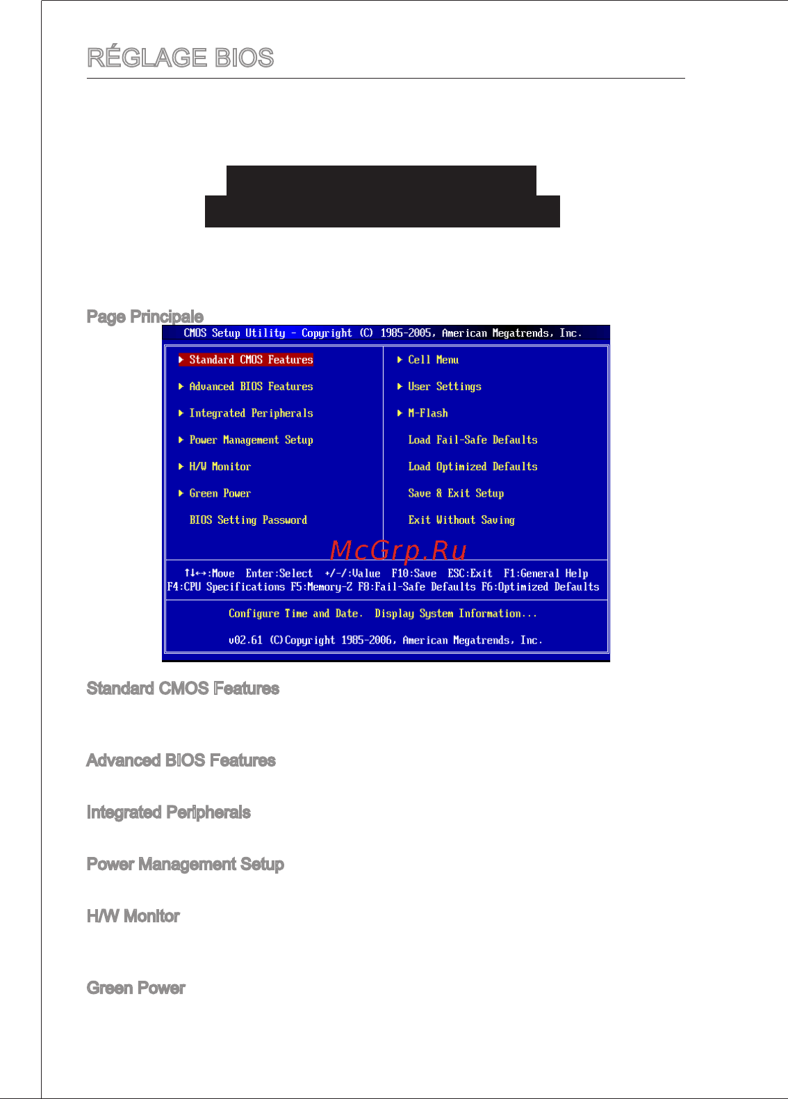 MSI G31TM-P31 [58/153] Réglage bios