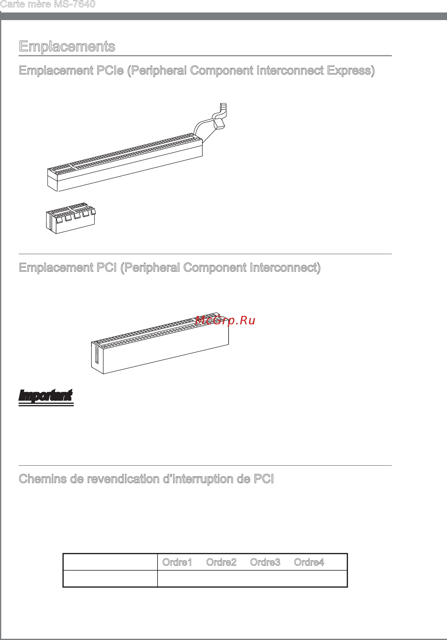 MSI 990XA-GD55 [94/138] Chem ns de revend cat on d nterrupt on de pci