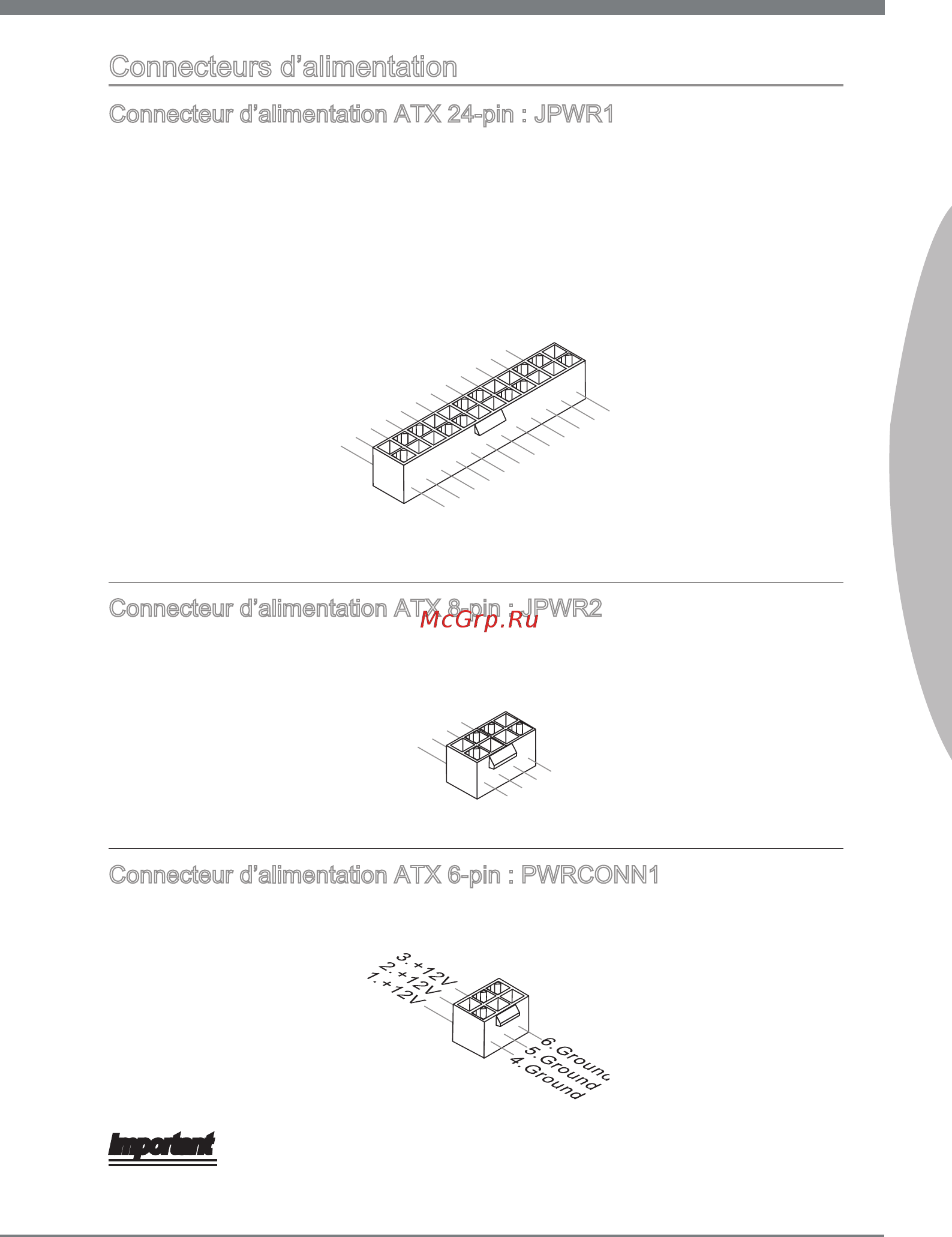 MSI 990FXA-GD65 [89/146] Connecteurs d alimentation