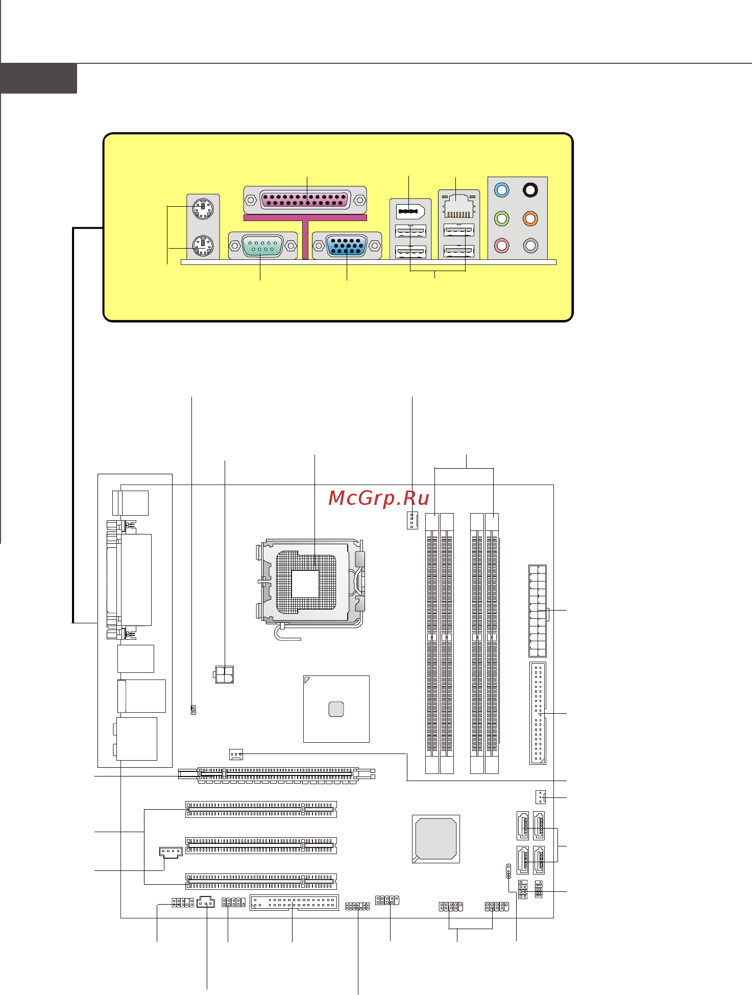 MSI G31M4-F [87/108] Руководство по размещению компонентов на системных платах серии g31m4 ms 7527 v1 x