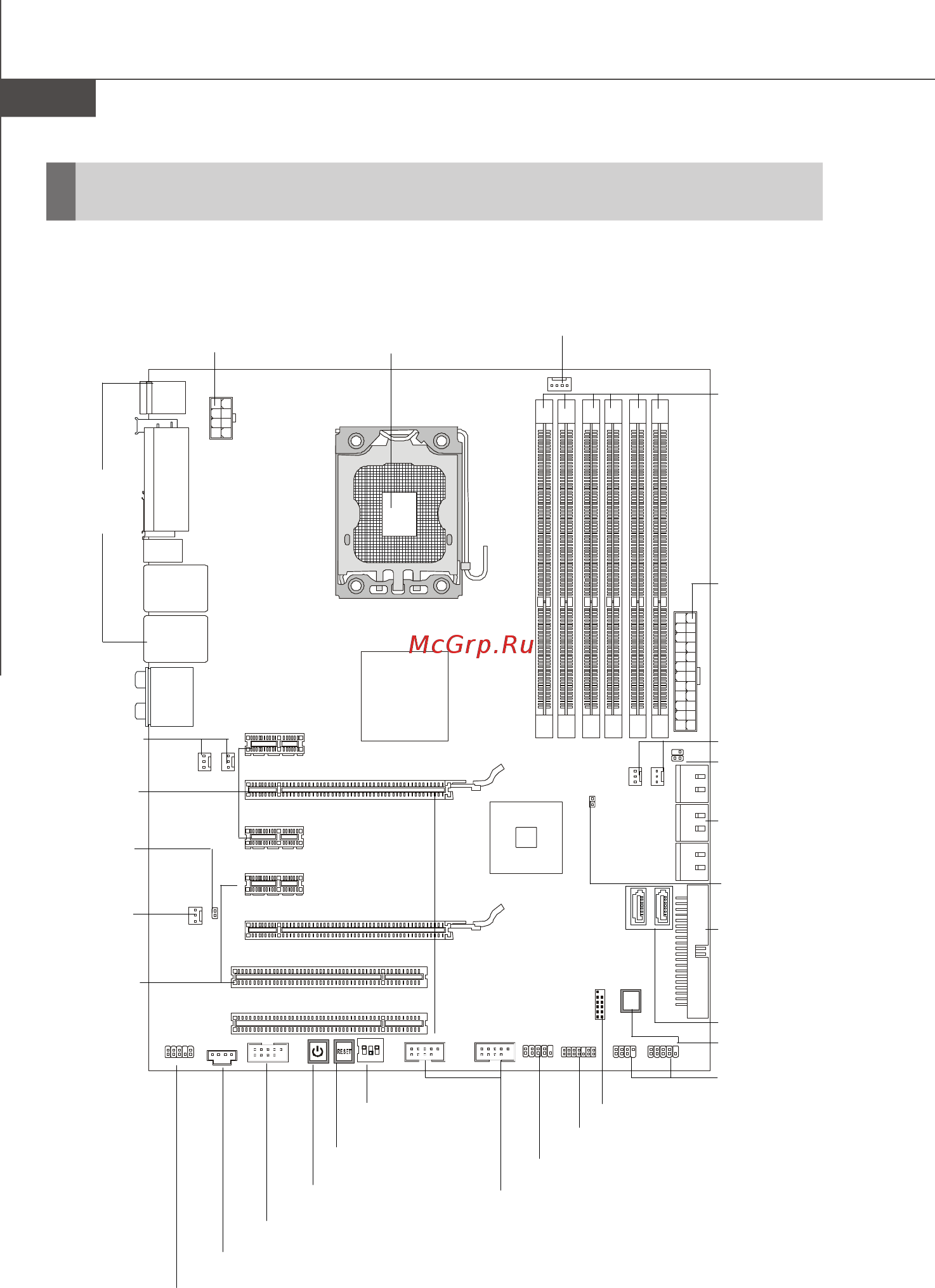 MSI X58 PLATINUM [54/173] Komponenten übersicht