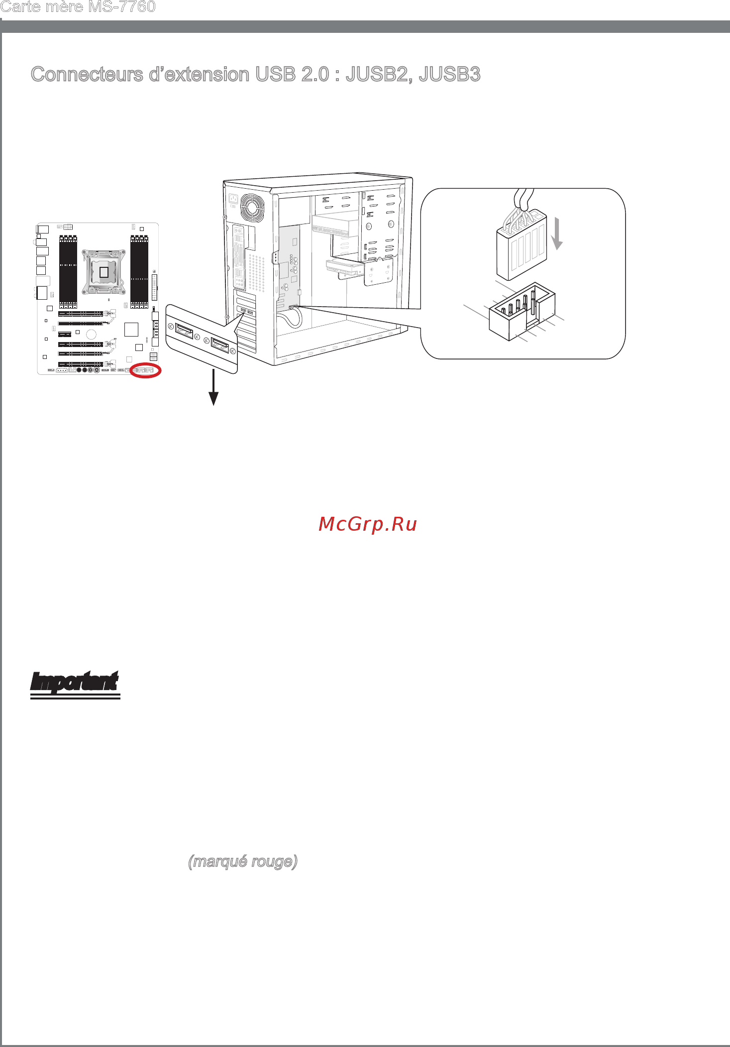 MSI X79A-GD65 (8D) [122/190] Connecteurs d extens on usb 2 jusb2 jusb3