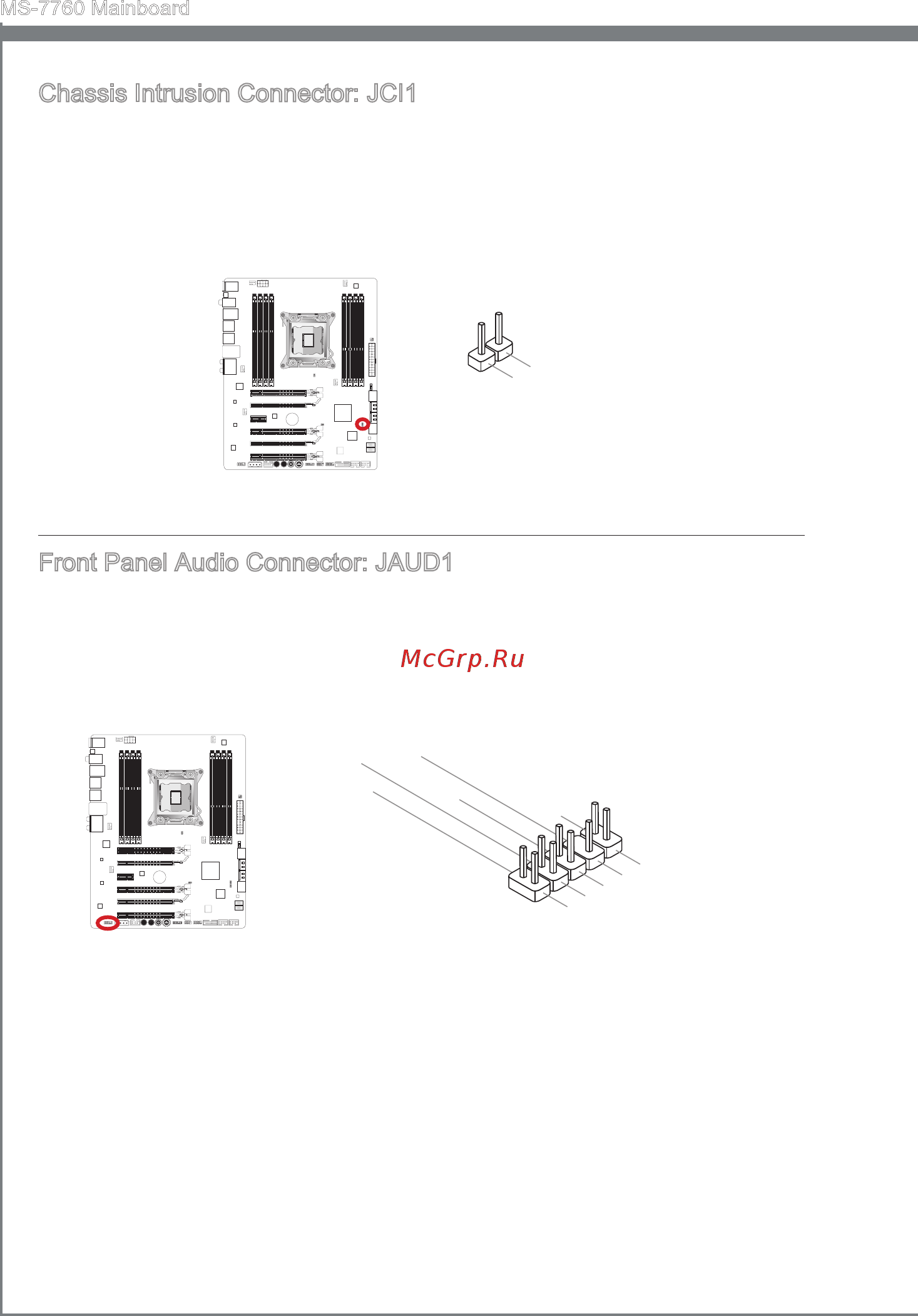 MSI X79A-GD65 (8D) [34/190] Chass s intrus on connector jci1