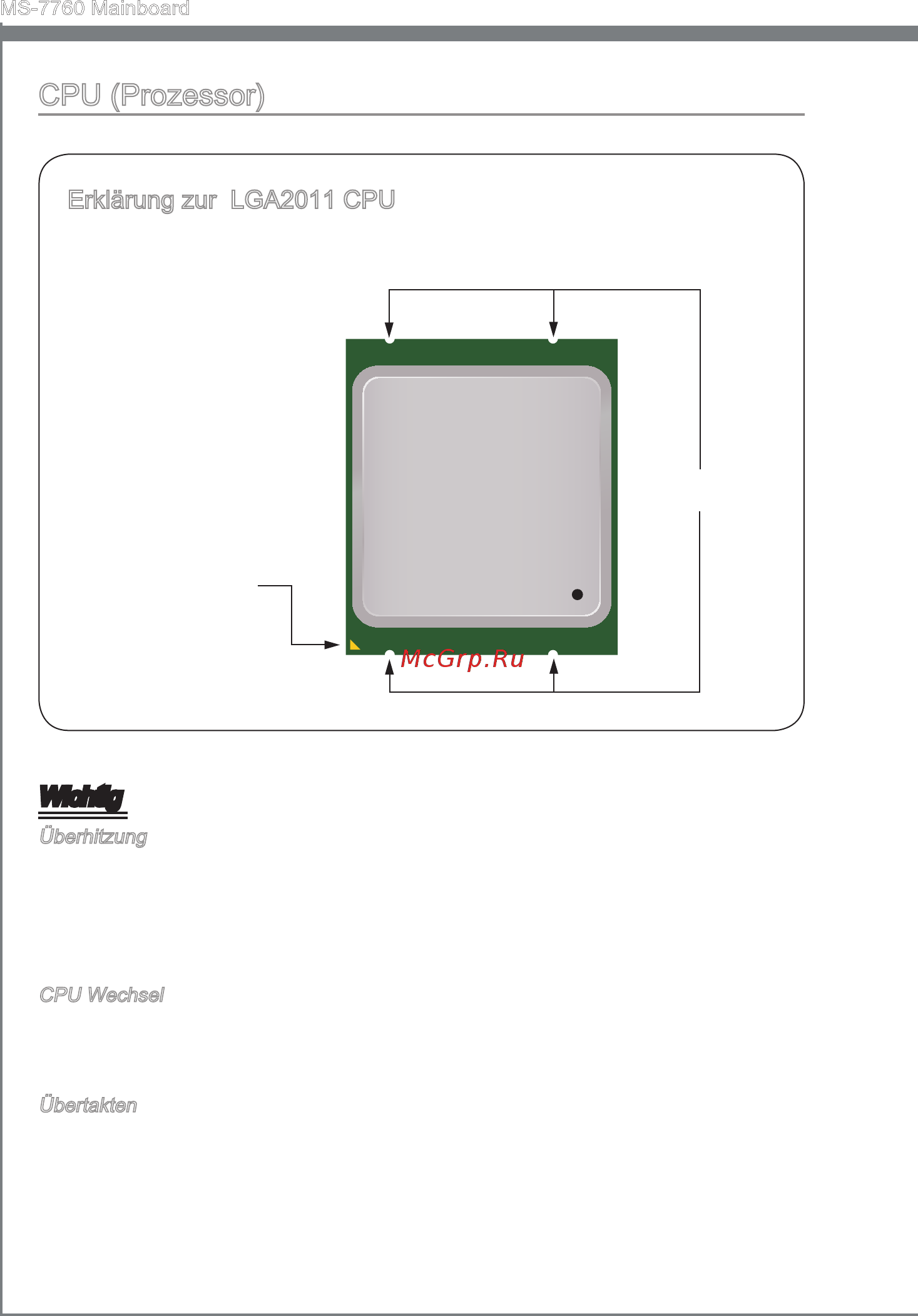 MSI X79A-GD65 (8D) [62/190] Erklärung zur lga2011 cpu
