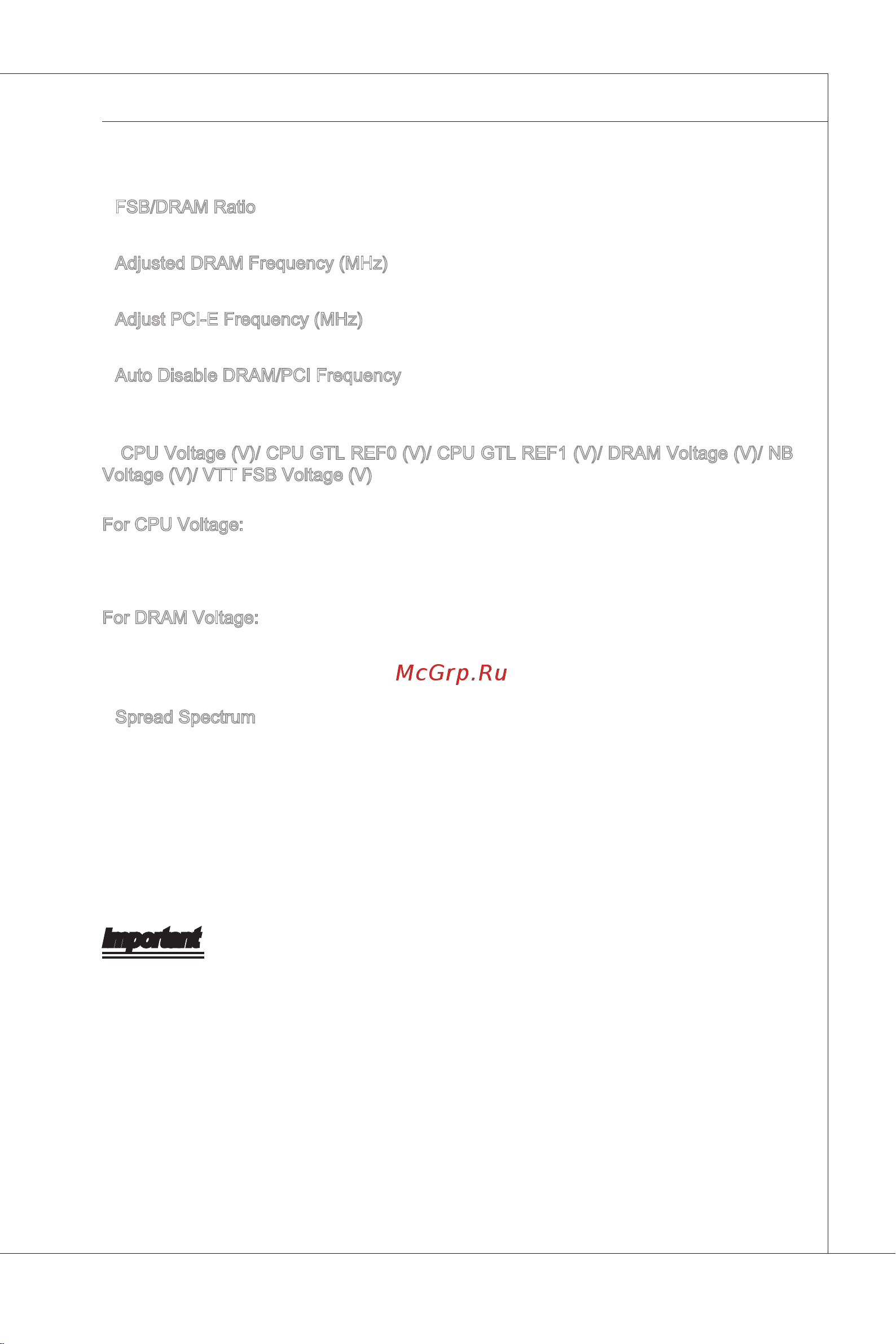 MSI G43TM-E51 V1.1(FOR EUP) [43/148] Important