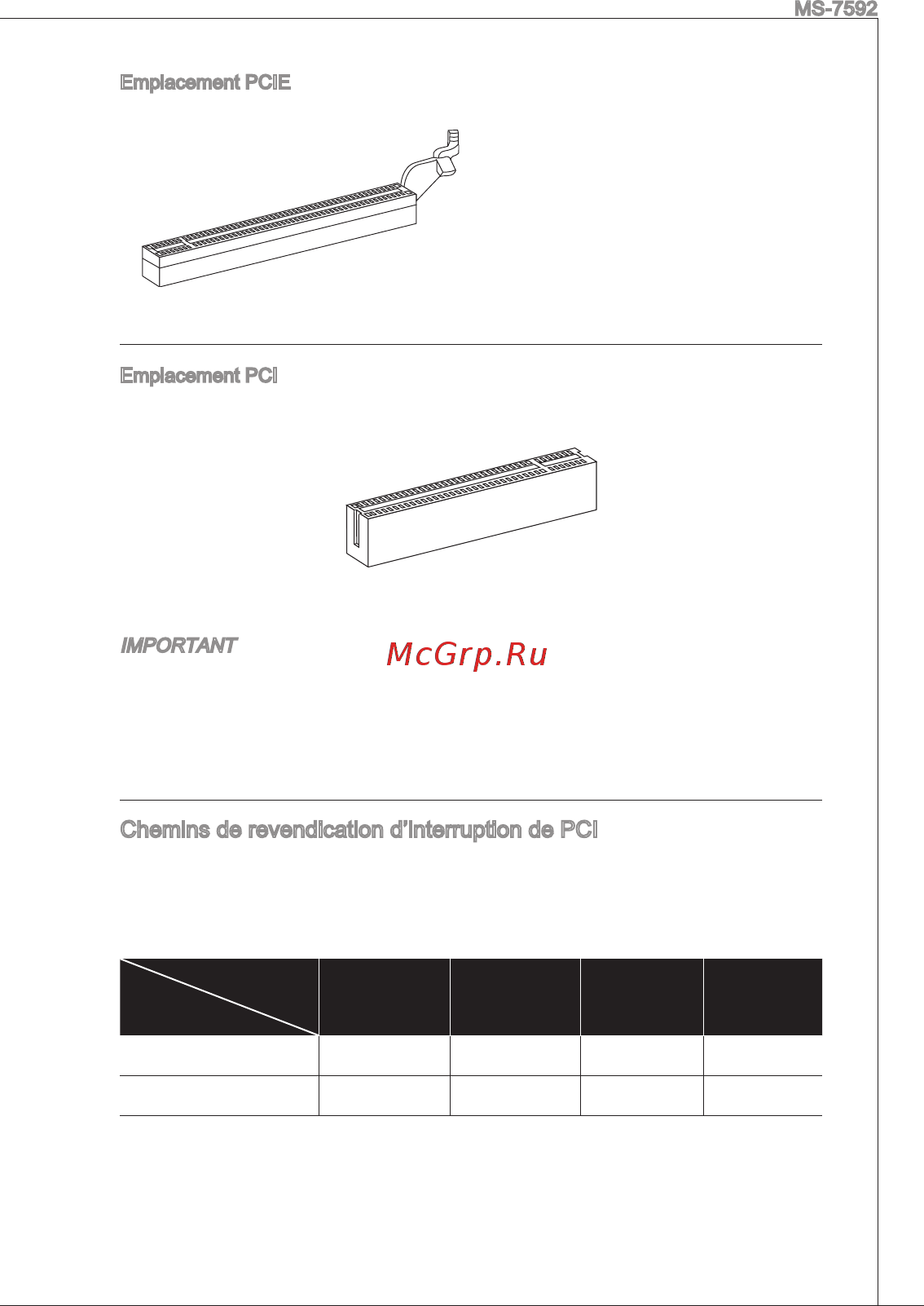 MSI G41M-P34 [57/155] Chemins de revendication d interruption de pci